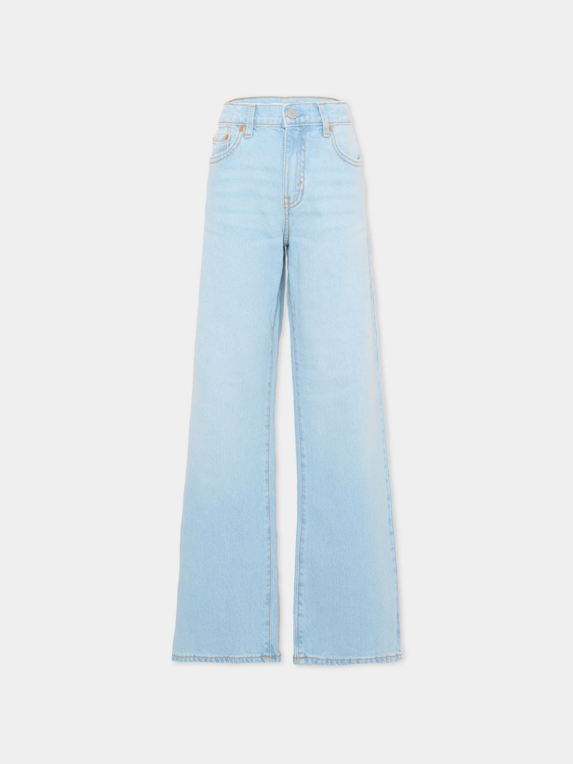 Jeans denim per bambina wide leg,Levi's Kids,4EL007 L9W