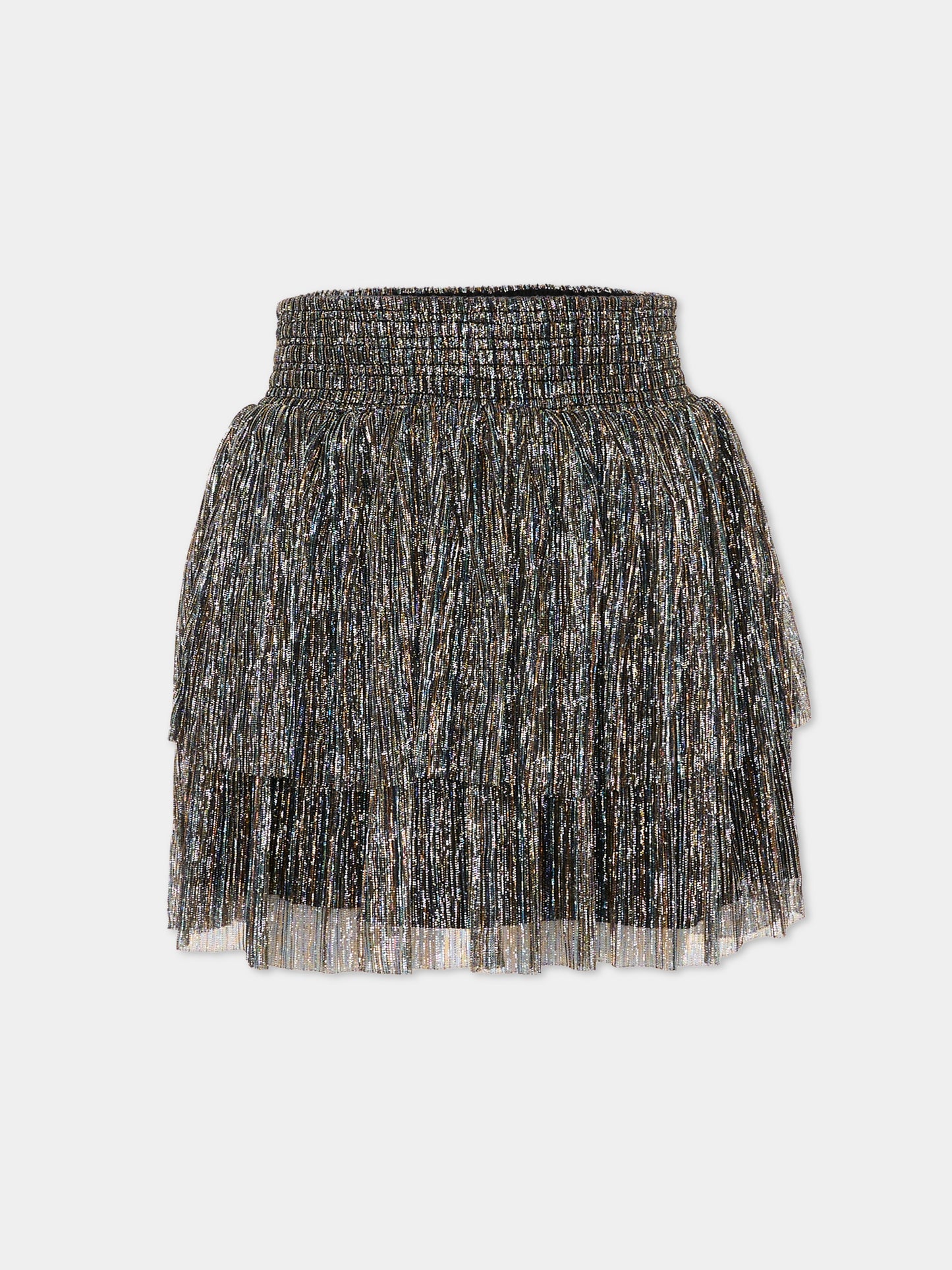 Gonna multicolor per bambina laminata,Zadig & Voltaire Kids,X60556 Z41