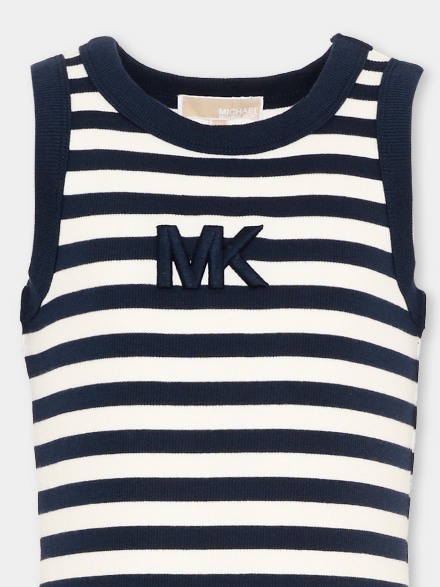 Vestito multicolor per bambina a righe,Michael Kors,R30640 849