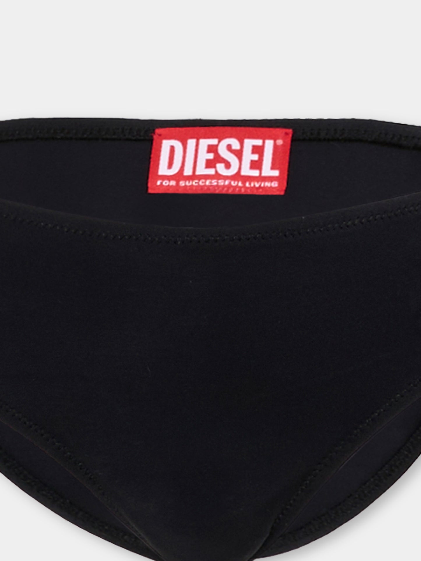Slip e bikini nero per bambina con logo,Diesel,J02717 KYAG8 K900