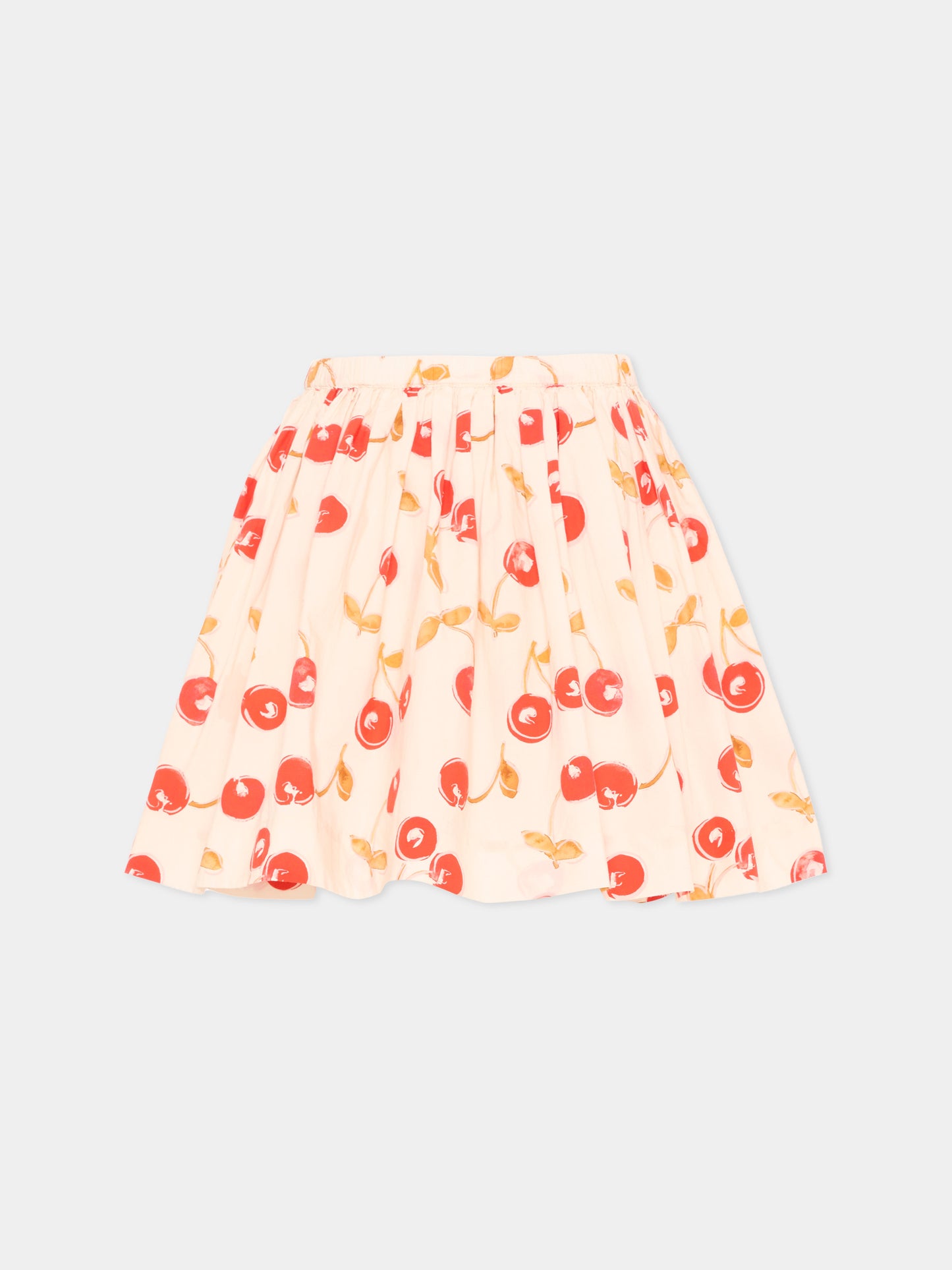 Gonna multicolor per bambina con ciliegie,Bonpoint,S06GSKW00010 603A