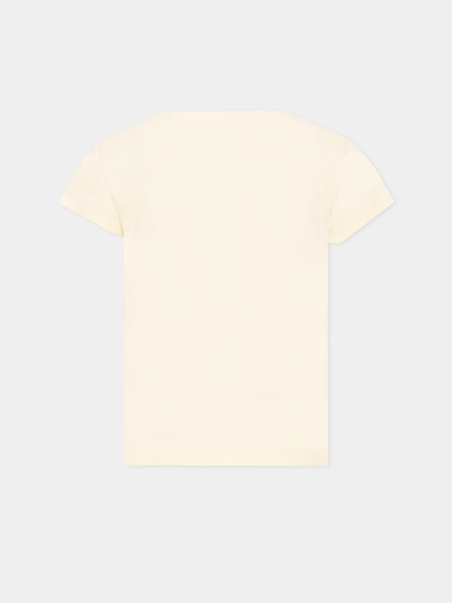 T-shirt bianca per bambina con ciliegie,Bonpoint,S06GTSK00021 103