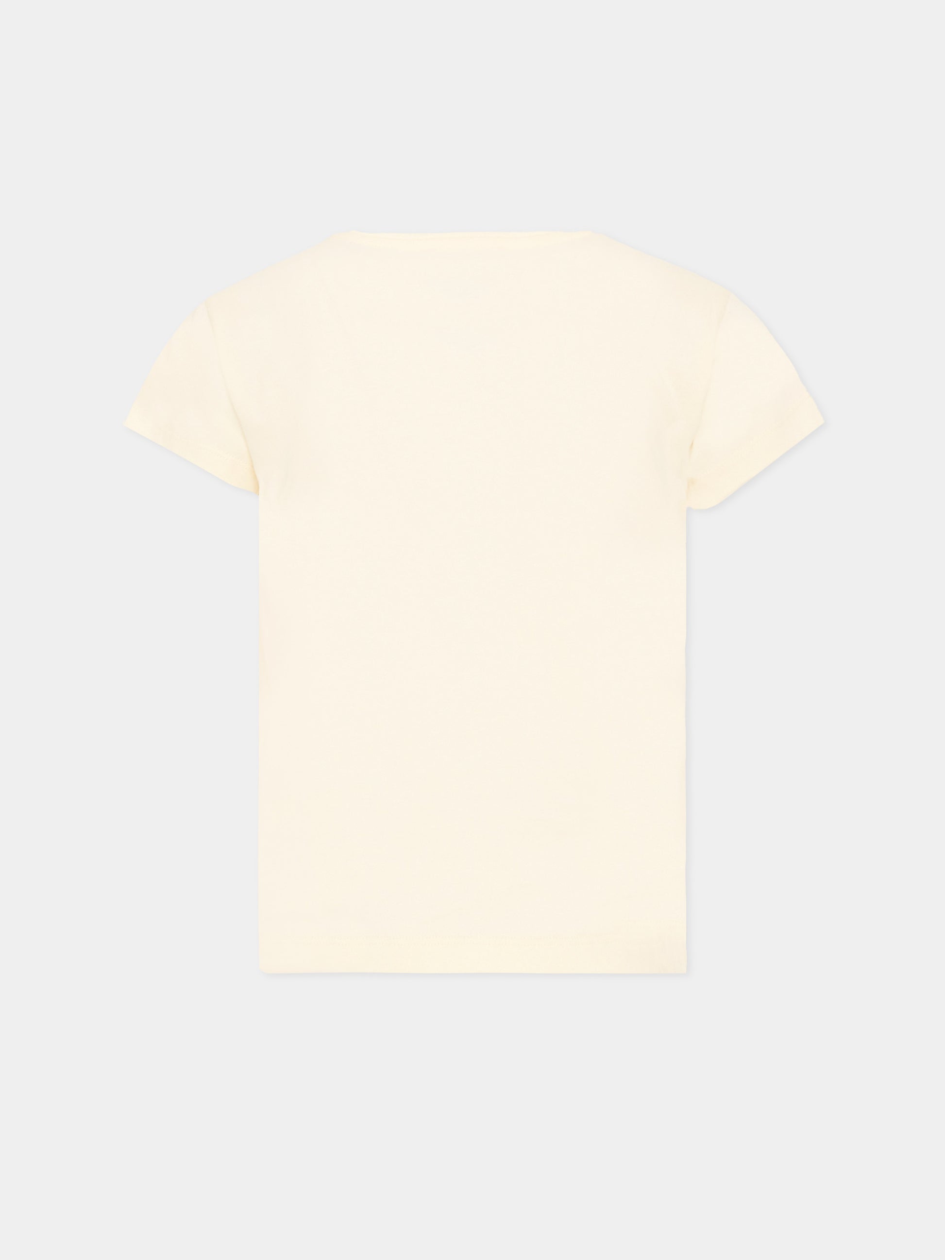 T-shirt bianca per bambina con ciliegie,Bonpoint,S06GTSK00021 103