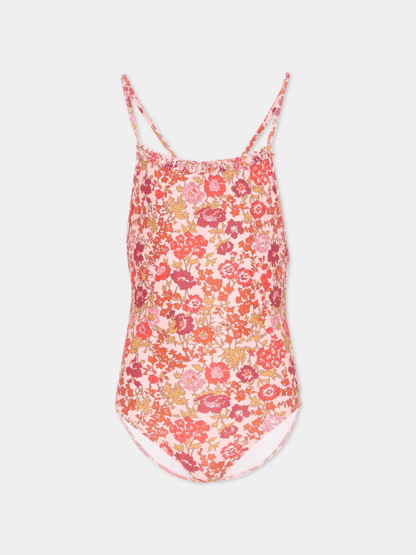 Costume intero multicolor floreale per bambina,Bonpoint,S06GSSW00004 520