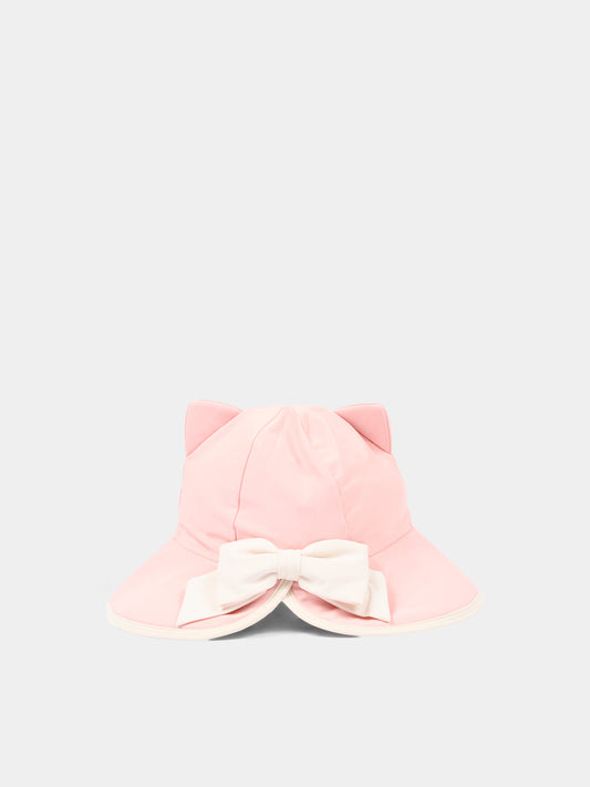 Cappello con visiera rosa per bambina,Konges Sløjd,KS104920 POWDER PINK