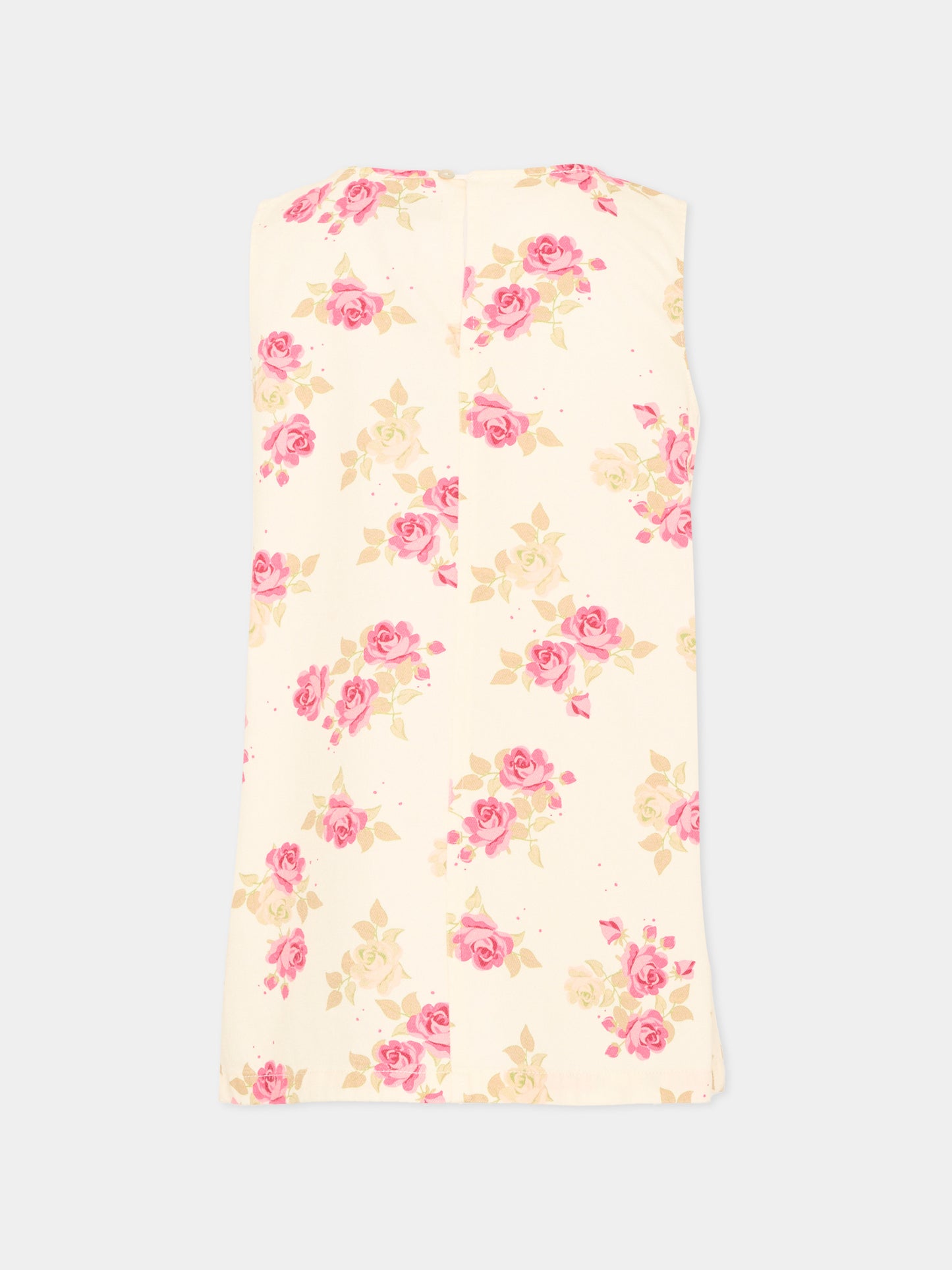 Vestito multicolor per bambina floreale,Konges Sløjd,KS104967 MIDORI BLANC