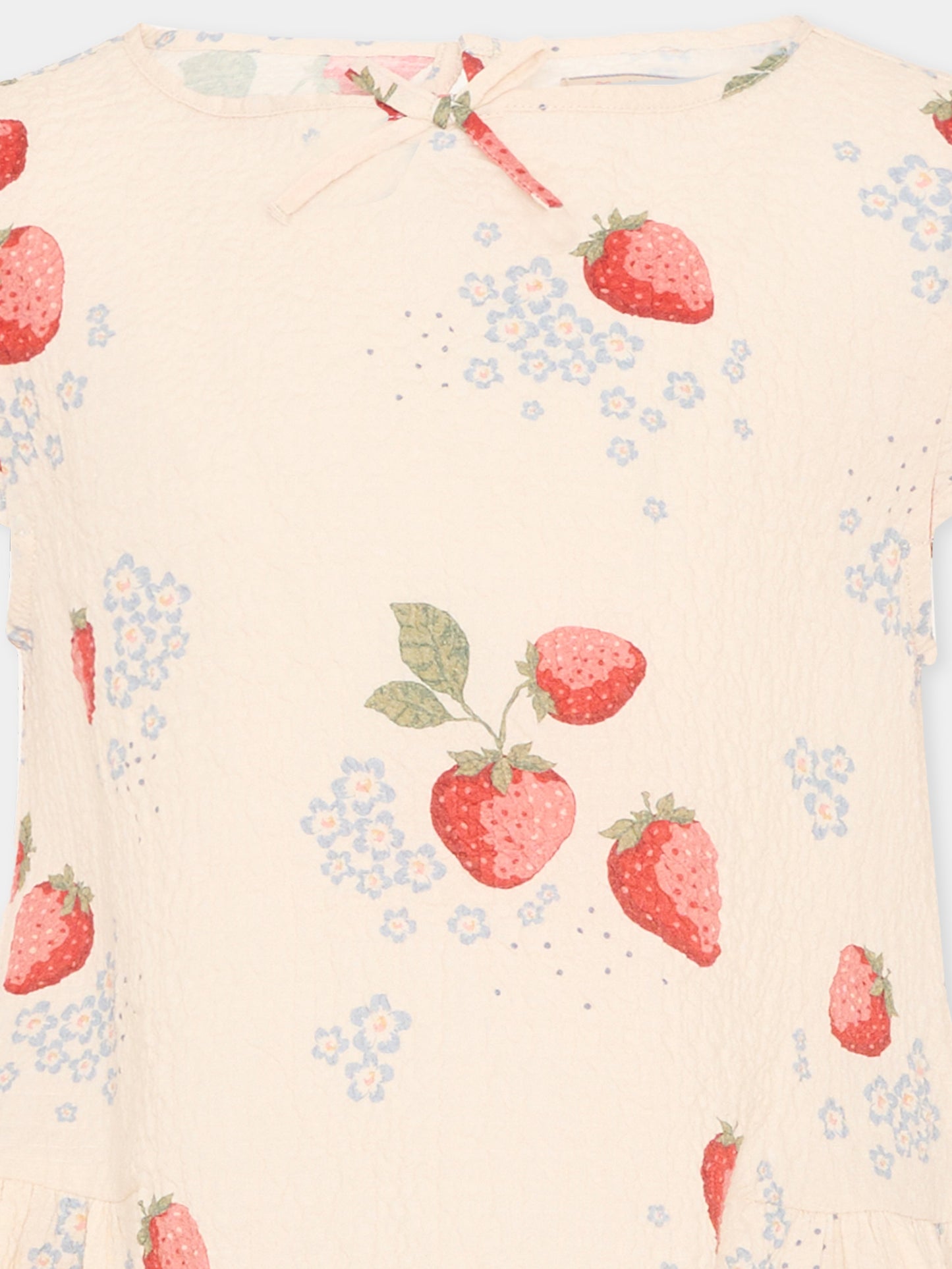 T-shirt rosa per bambina con fragole,Konges Sløjd,KS104651 MARMELADE SUN