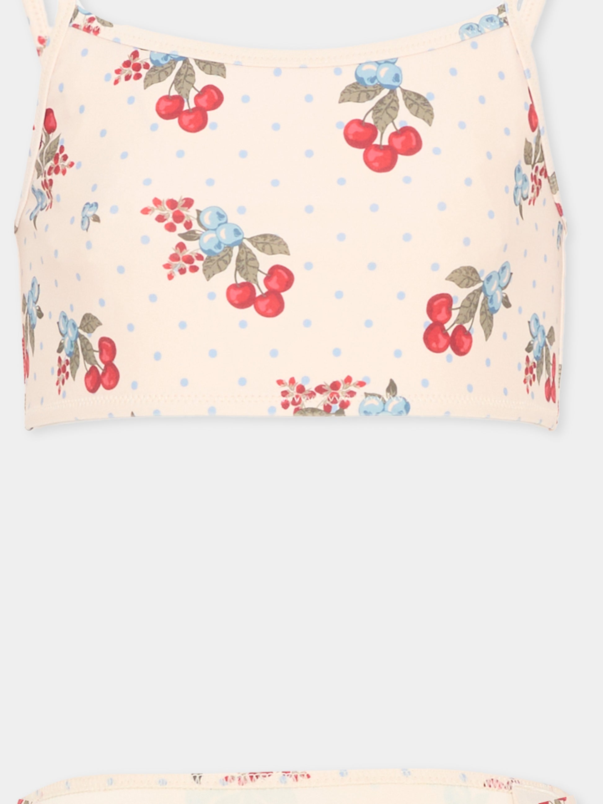 Slip e bikini multicolor per bambina con ciliegie,Konges Sløjd,KS104820 MARMELATTA