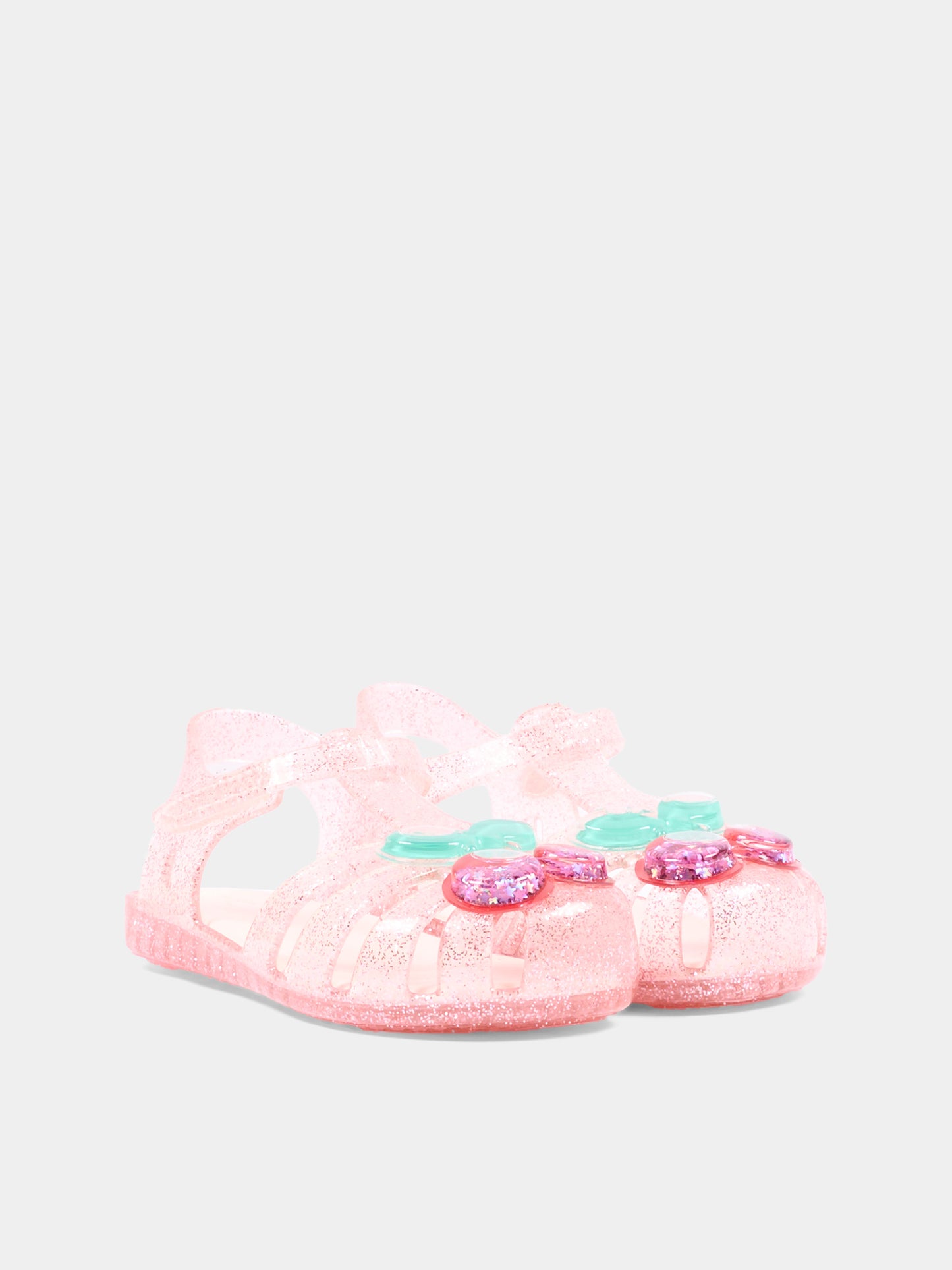 Ragnetti rosa Lilo per bambina con ciliegie,Konges Sløjd,KS104933 CHERRY
