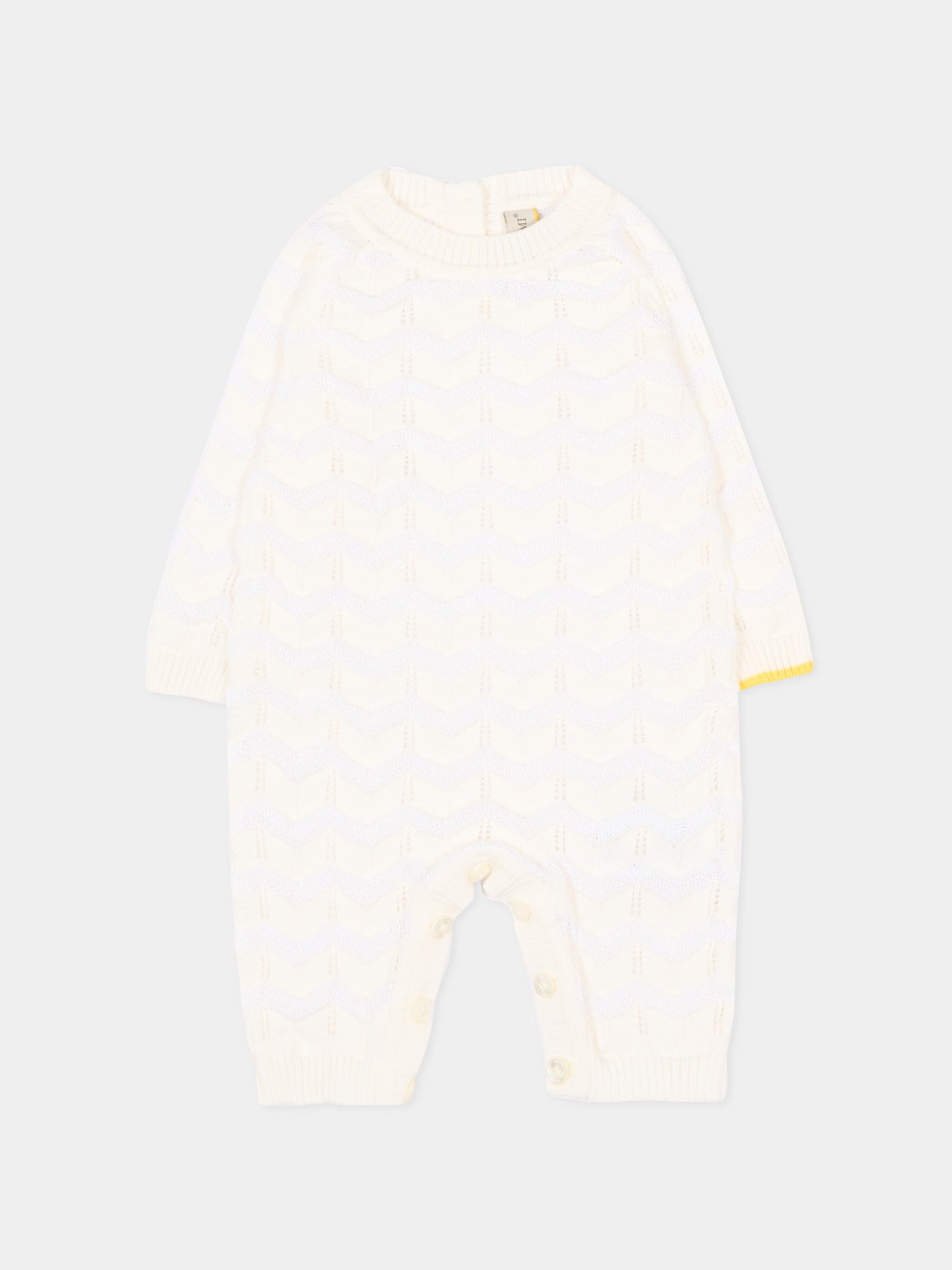 Tutina avorio in maglia per neonati,Gensami,ROLONG-ZIGRAY-CO OFF WHITE