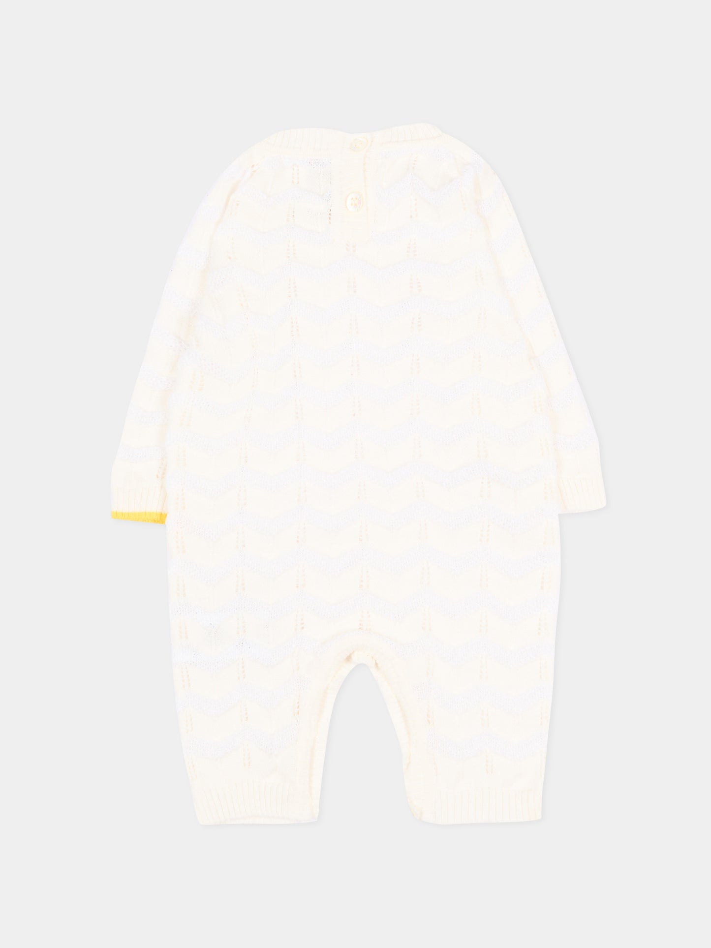 Tutina avorio in maglia per neonati,Gensami,ROLONG-ZIGRAY-CO OFF WHITE