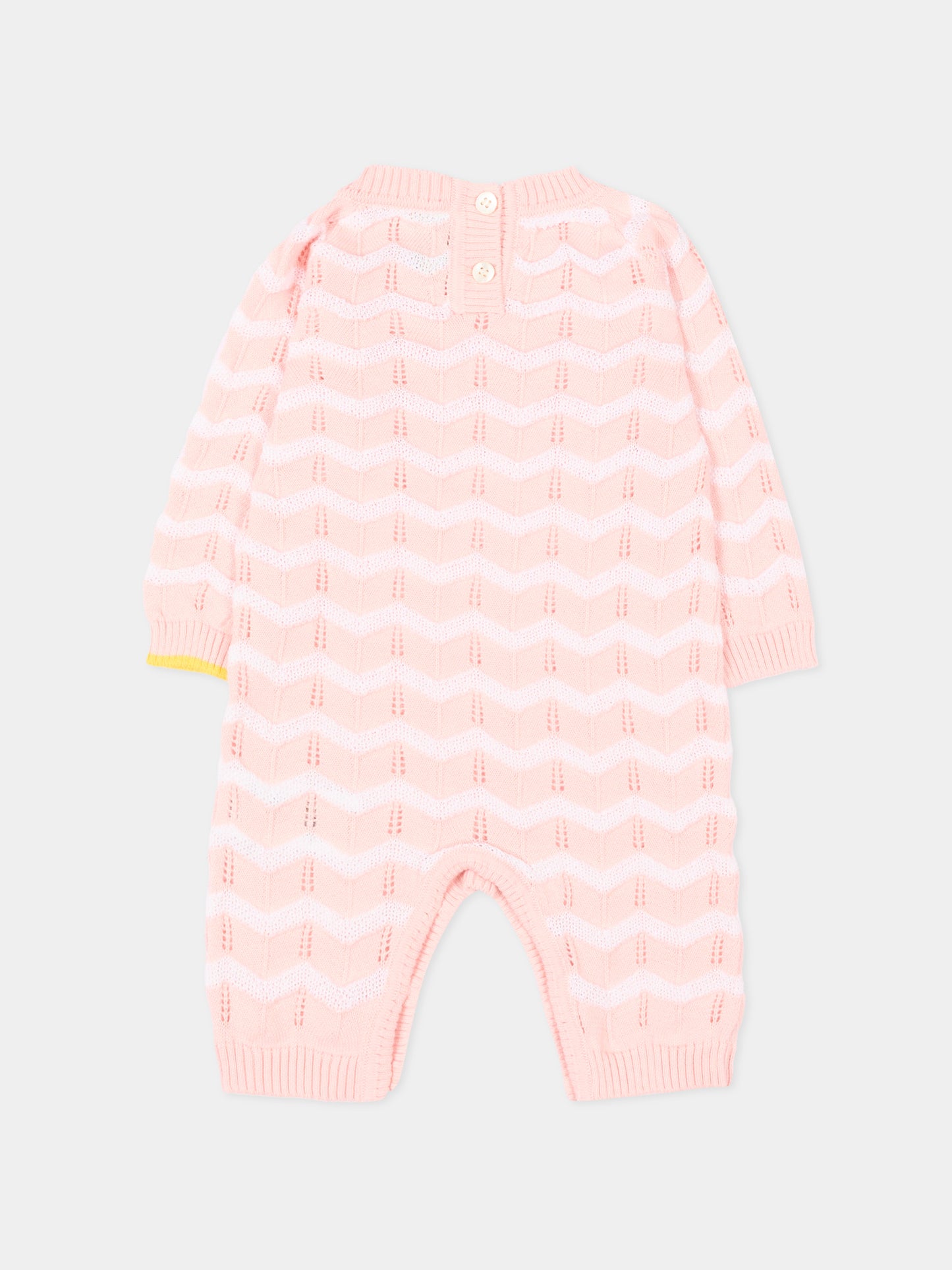 Tutina rosa per neonata chevron,Gensami,ROLONG-ZIGRAY-CO BABY PINK