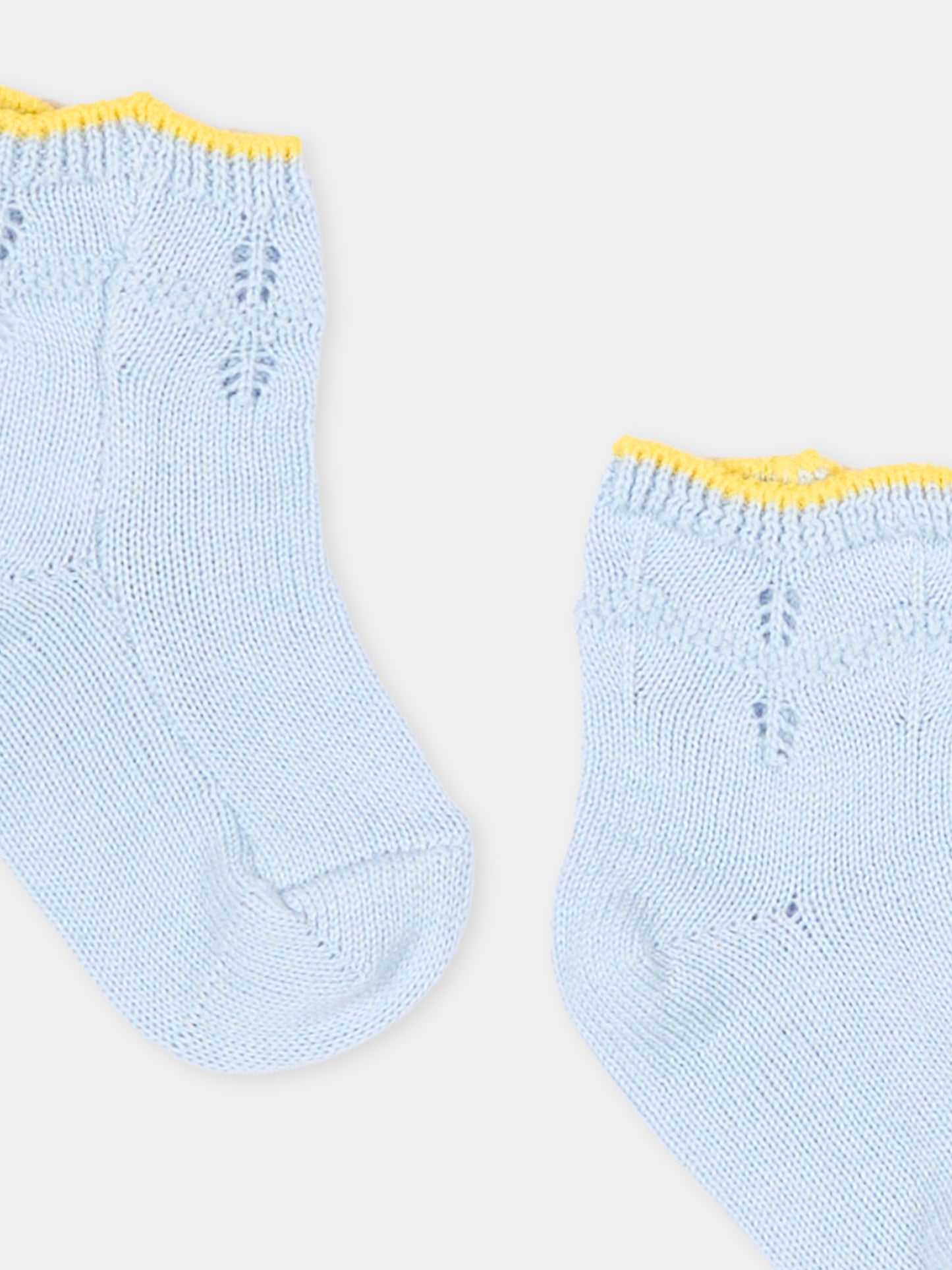 Calzini celesti per neonato con logo,Gensami,BOOT-ZIGRAY-CO SKY BLUE