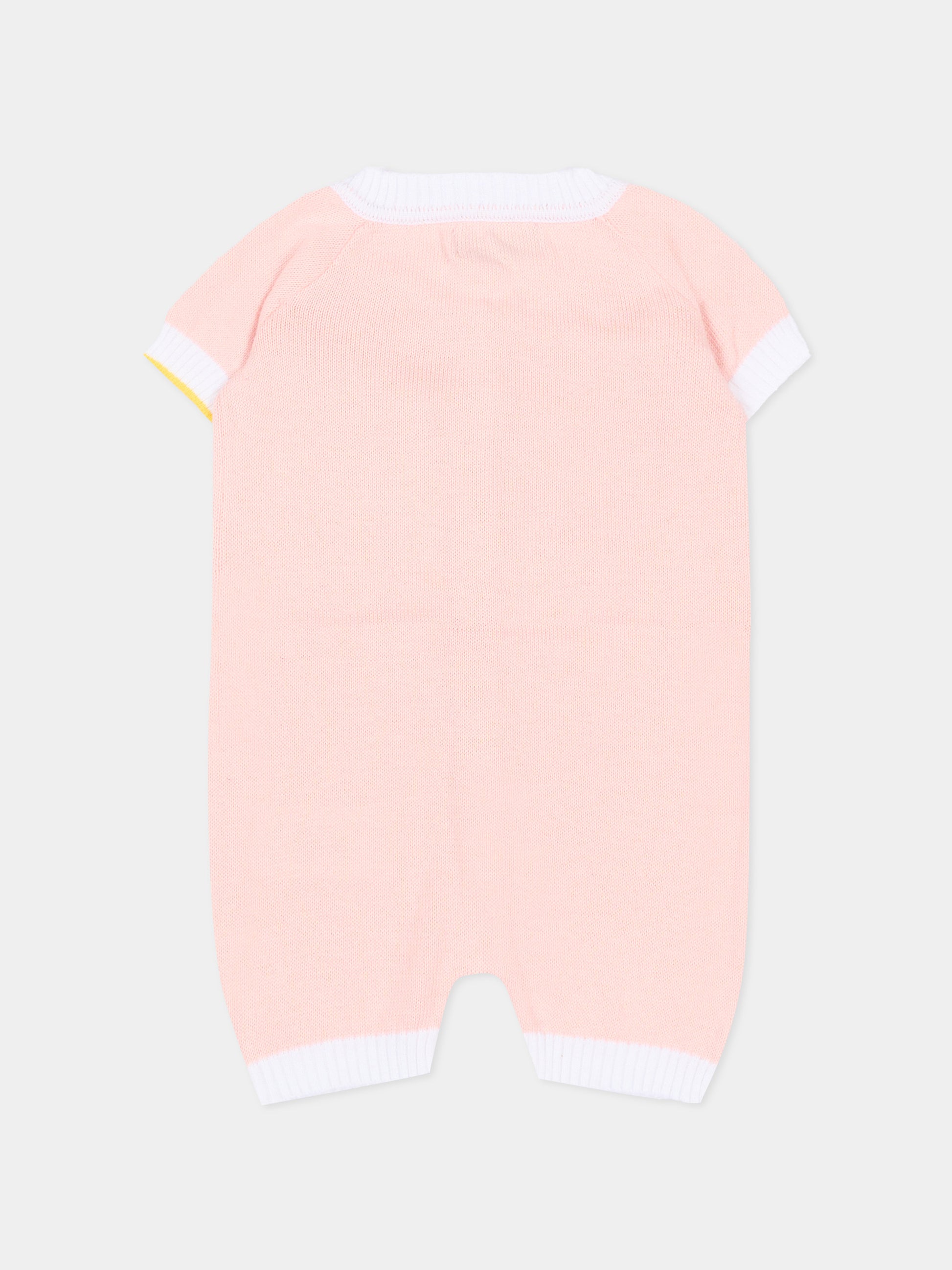 Pagliaccetto rosa per neonata con alpaca,Gensami,ROSHORT-ALPPOCKET-CO BABY PINK