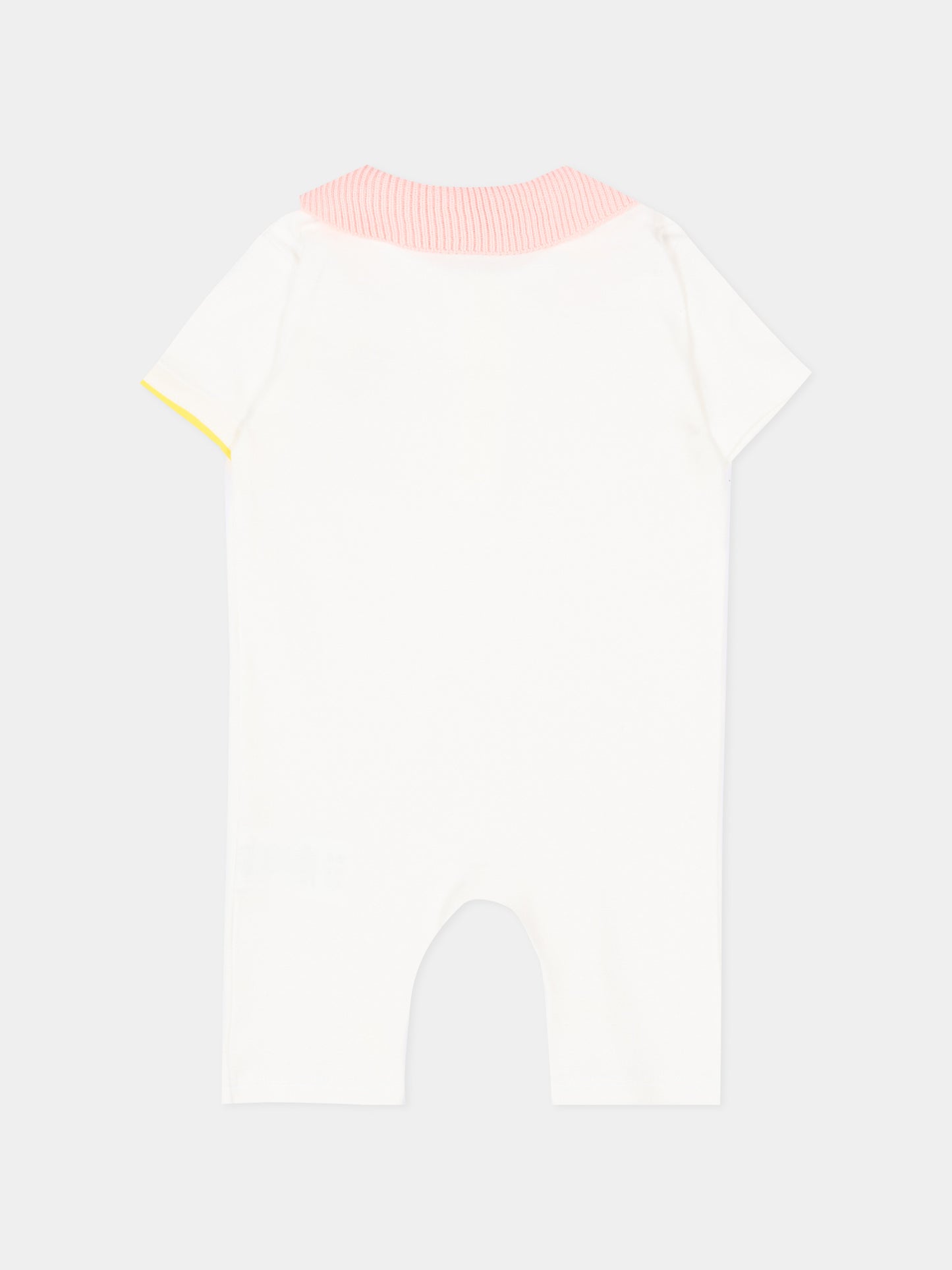 Pagliaccetto avorio per neonata con sirenetta,Gensami,ROSHORT-MERMAID-J OFF WHITE + BABY PINK
