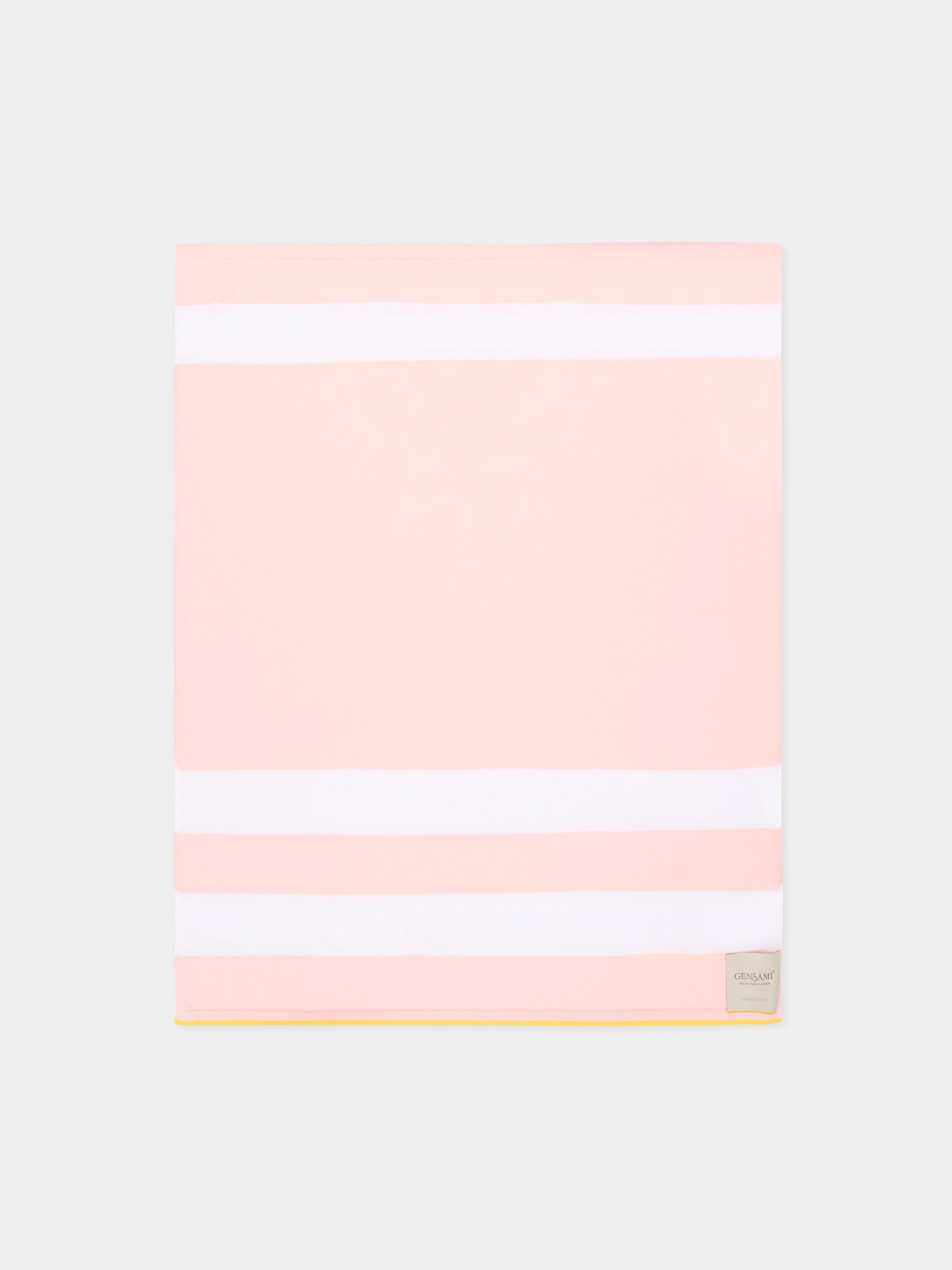 Coperta rosa a righe per neonata,Gensami,BLA-STRIPES-CO BABY PINK
