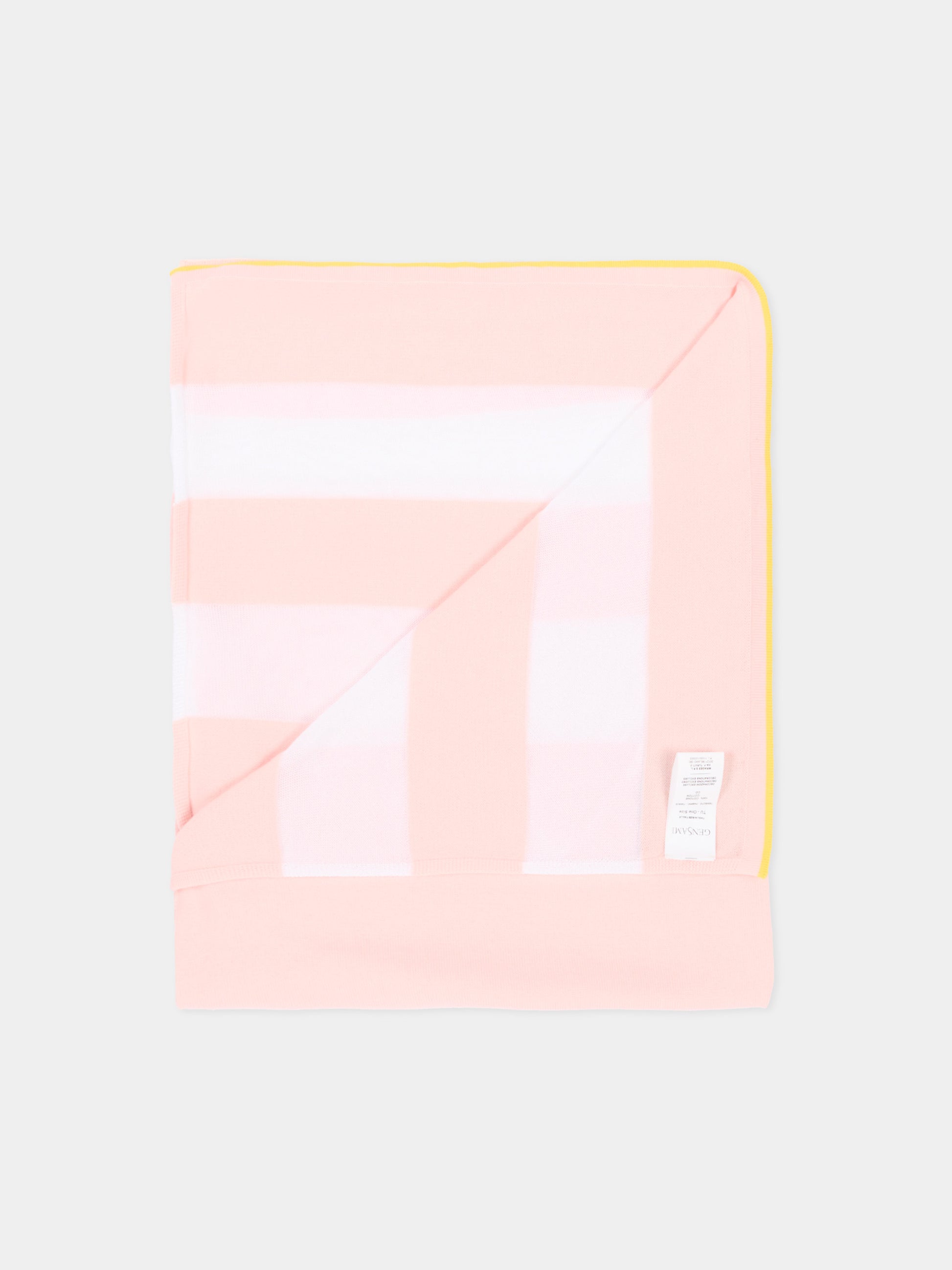 Coperta rosa a righe per neonata,Gensami,BLA-STRIPES-CO BABY PINK
