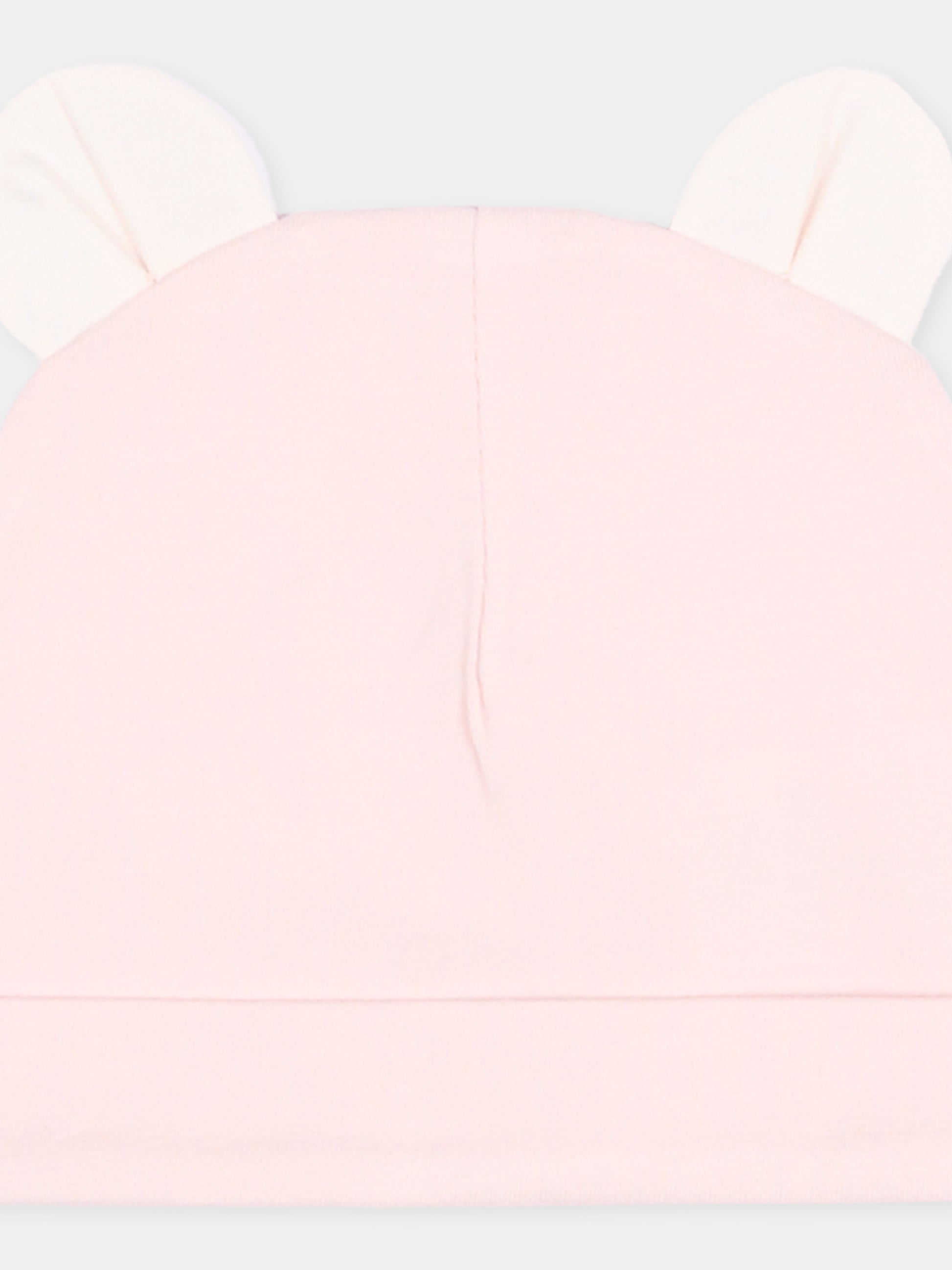 Cappellino rosa per neonata con orecchie,Gensami,LIGHTHAT-ALP-J LIGHT PINK