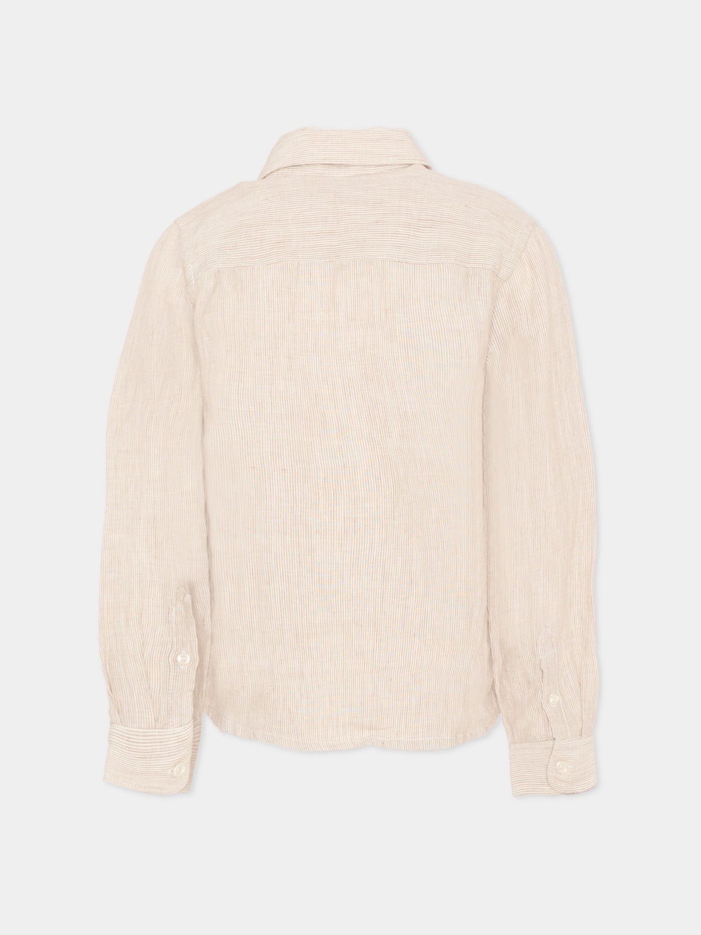 Camicia bianca per bambino a righe,Paul & Shark Junior,WUC000 LUE02 80224