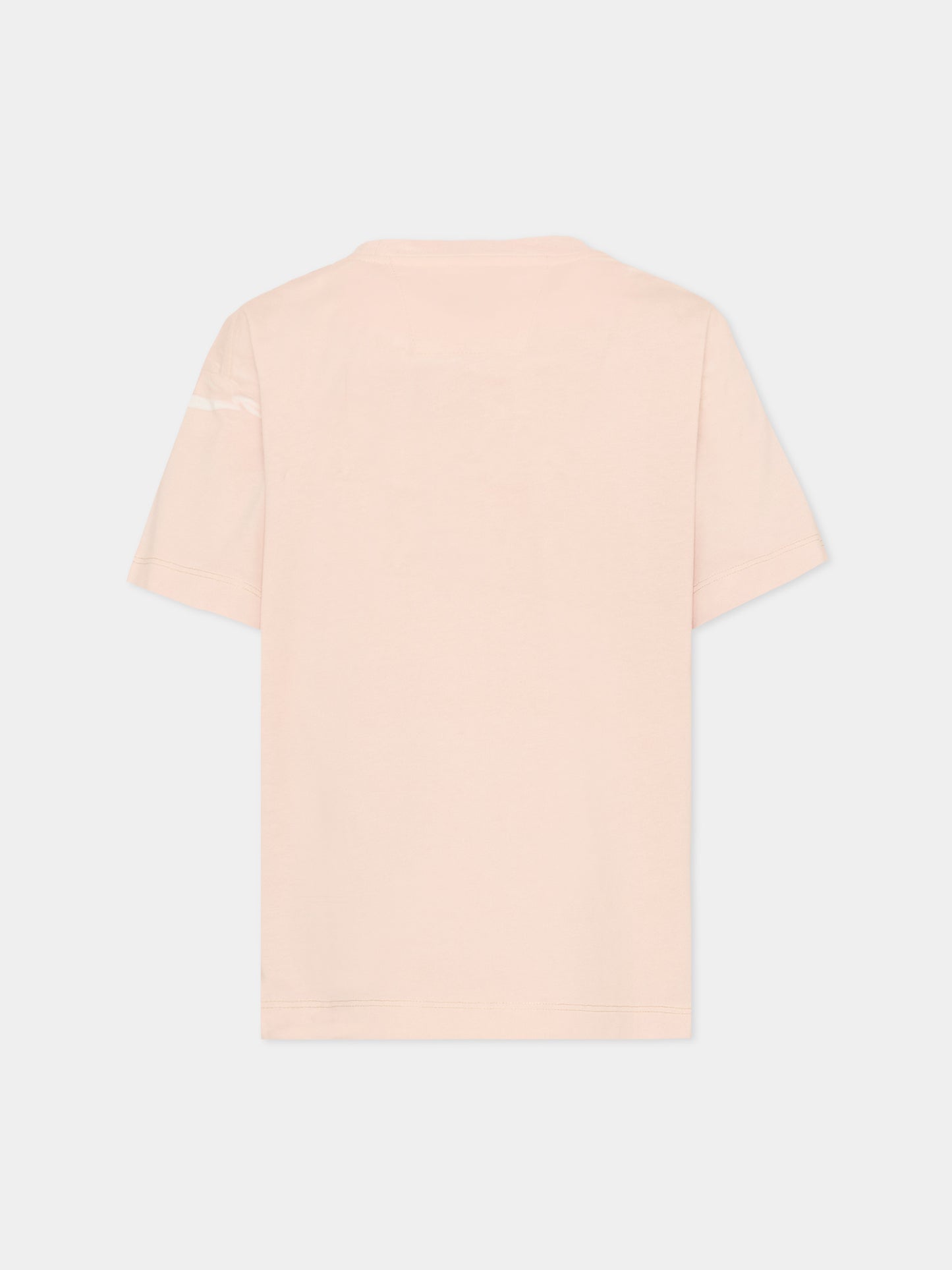 T-Shirt beige per bambino con logo,C. P. Company,CNM00Q-LAA17 10135