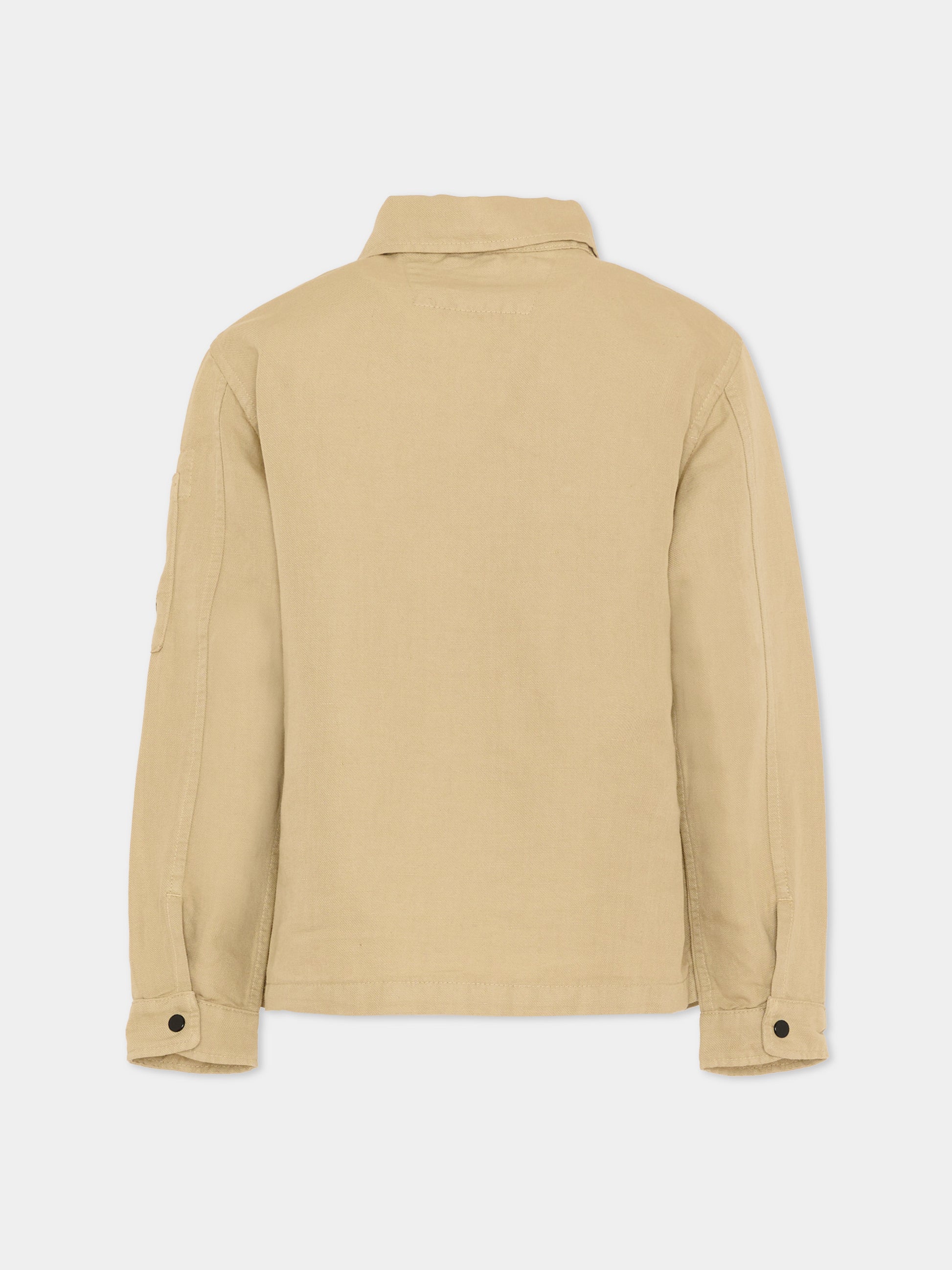 Giubbotto beige per bambino con lente,C. P. Company,CUA006-LZC01 20129