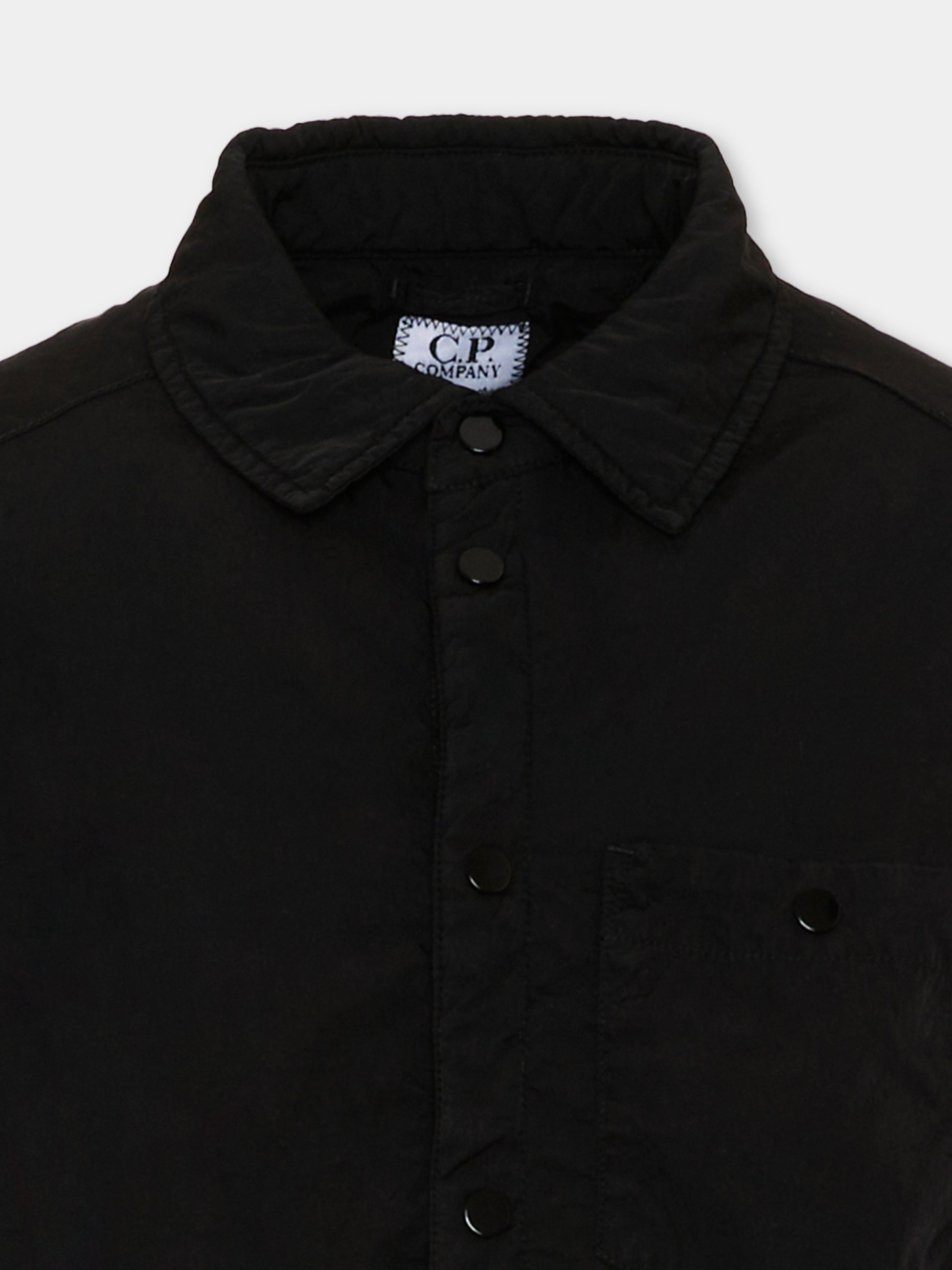 Giubbotto nero per bambino con lente,C. P. Company,CUS01T-L3C00 60100