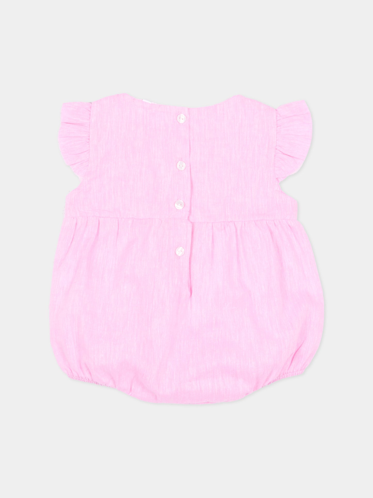 Pagliaccetto rosa per neonata,Nanán,E26507R