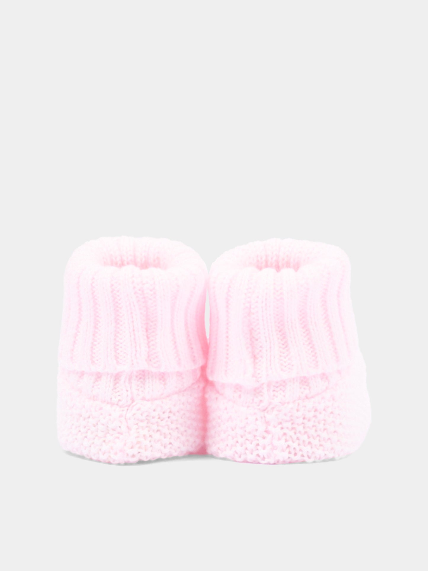 Babbucce rosa per neonata in maglia,Nanán,E26007R