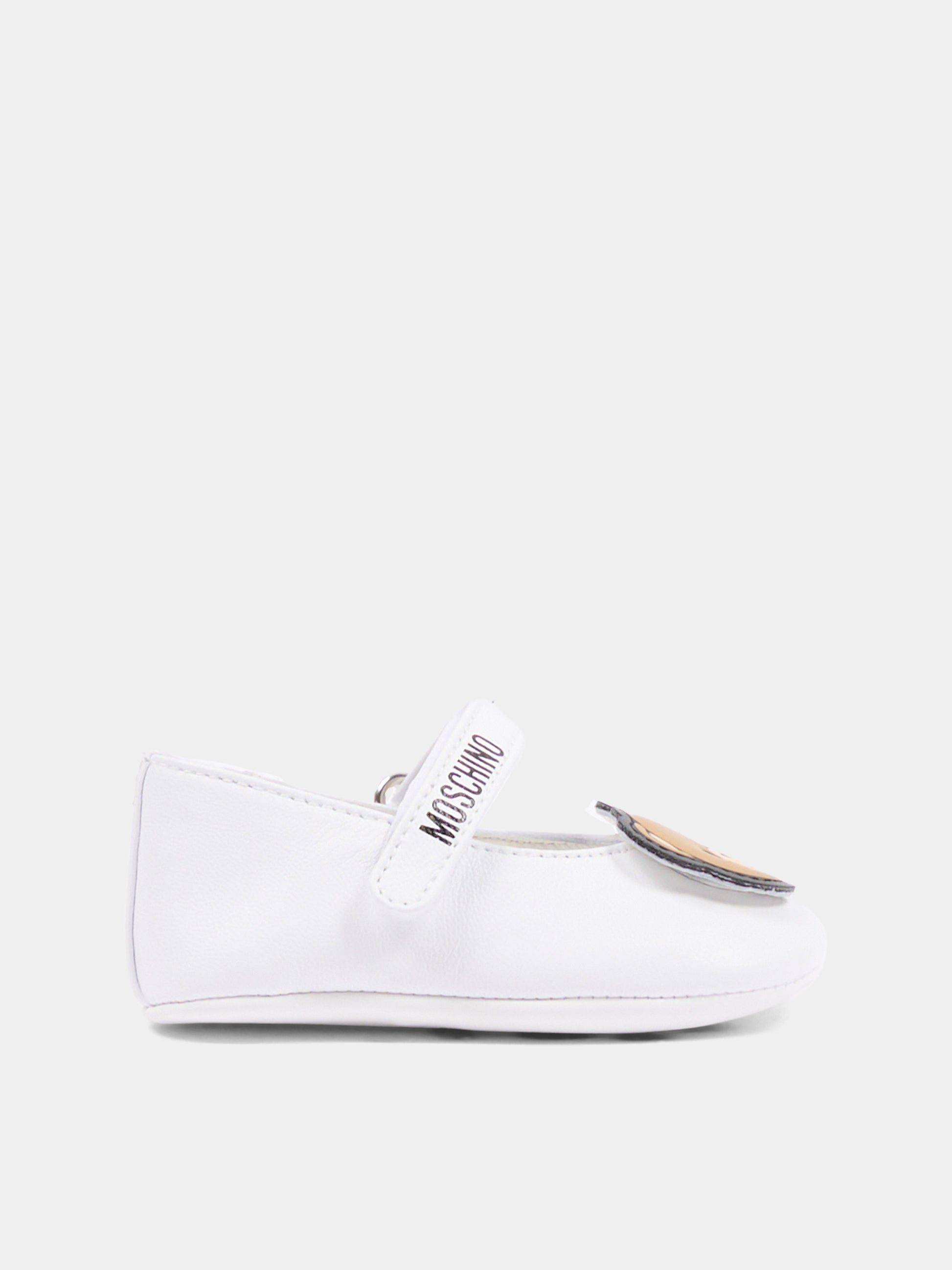 Ballerina bianca per neonata con Teddy Bear,Moschino Kids,82885 - VAR3