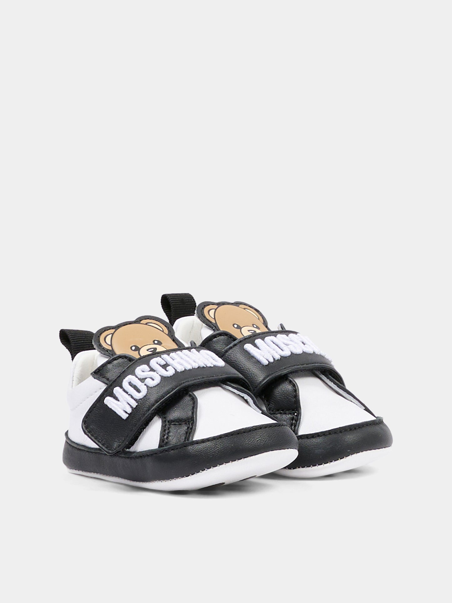 Sneakers bassa bianca per neonati con Teddy Bear,Moschino Kids,82900 - VAR3