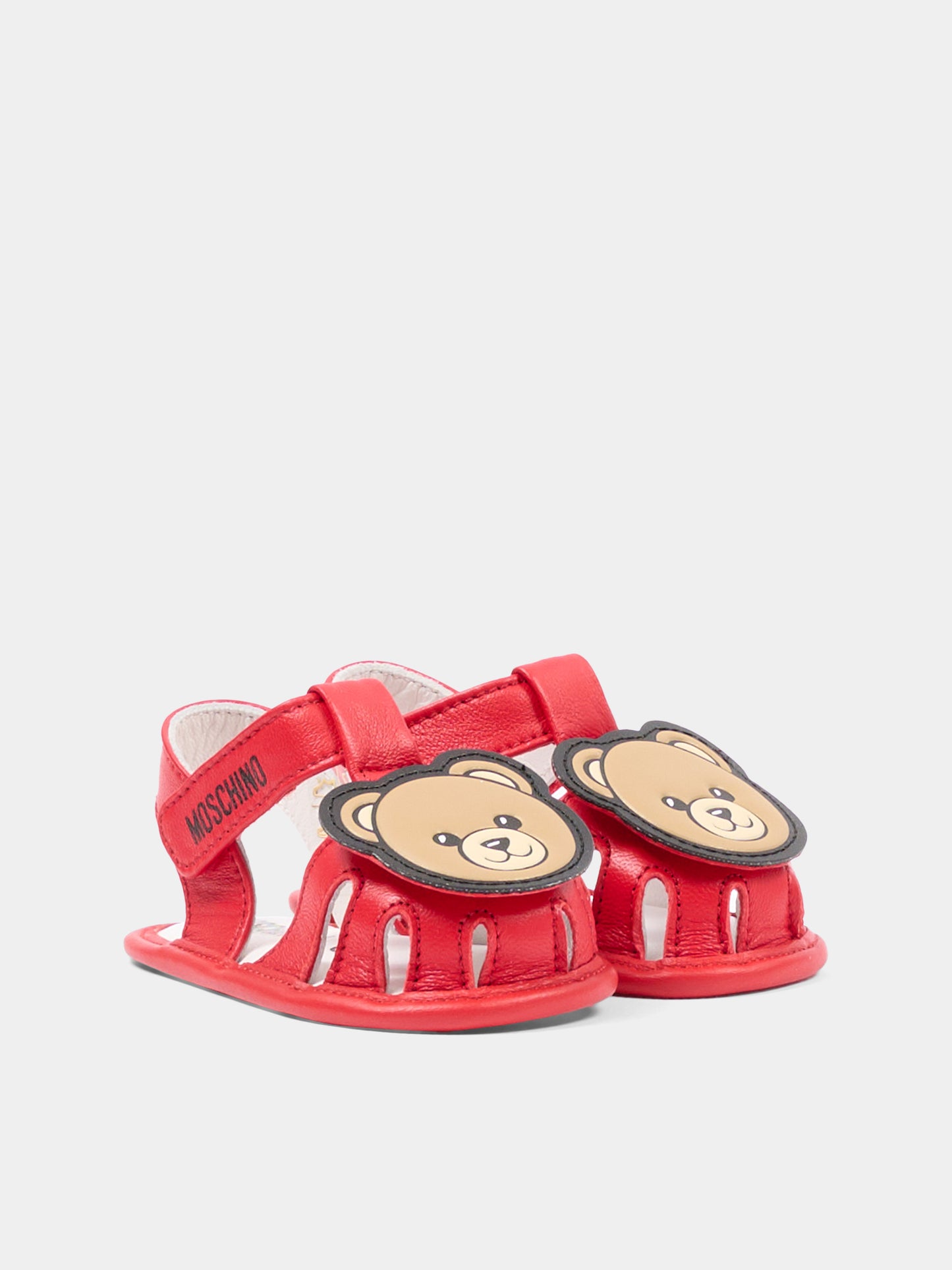 Sandali rossi per neonata con Teddy Bear,Moschino Kids,82881 - VAR5