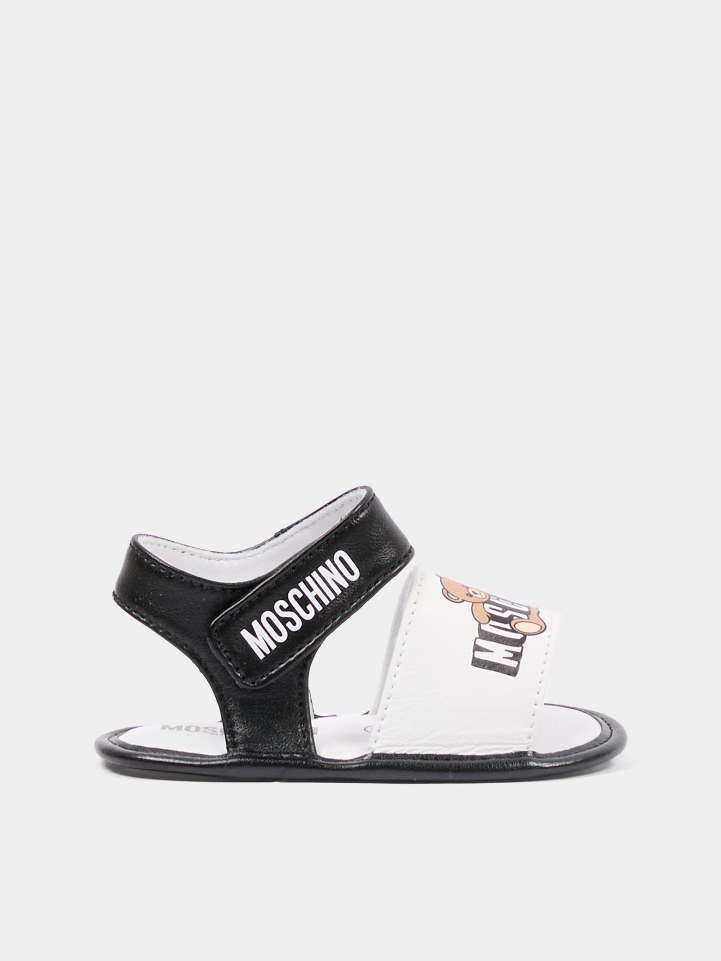 Sandali multicolor per neonato con logo,Moschino Kids,82872 - VAR1