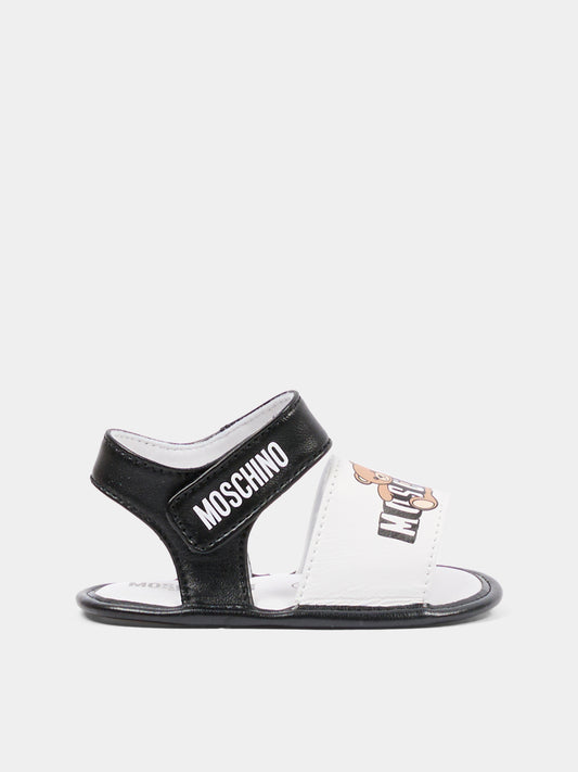 Sandali multicolor per neonato con logo,Moschino Kids,82872 - VAR1