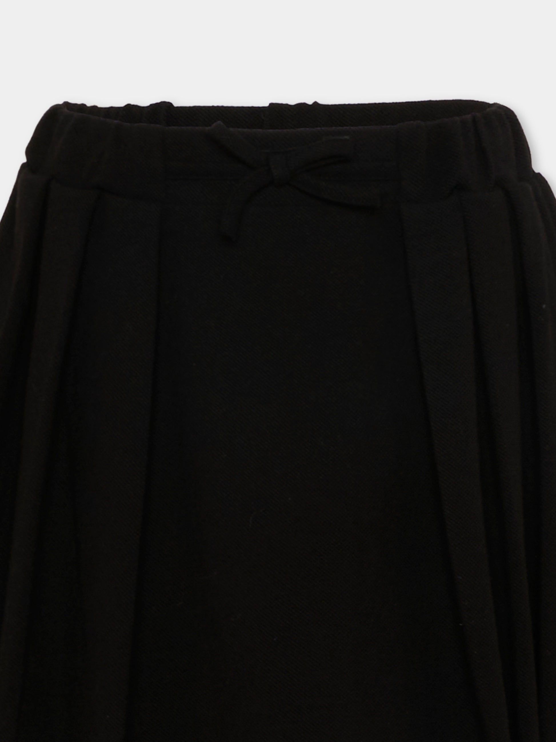 Gonna nera per bambina con logo,Barrow,S6BKJGSK152 110