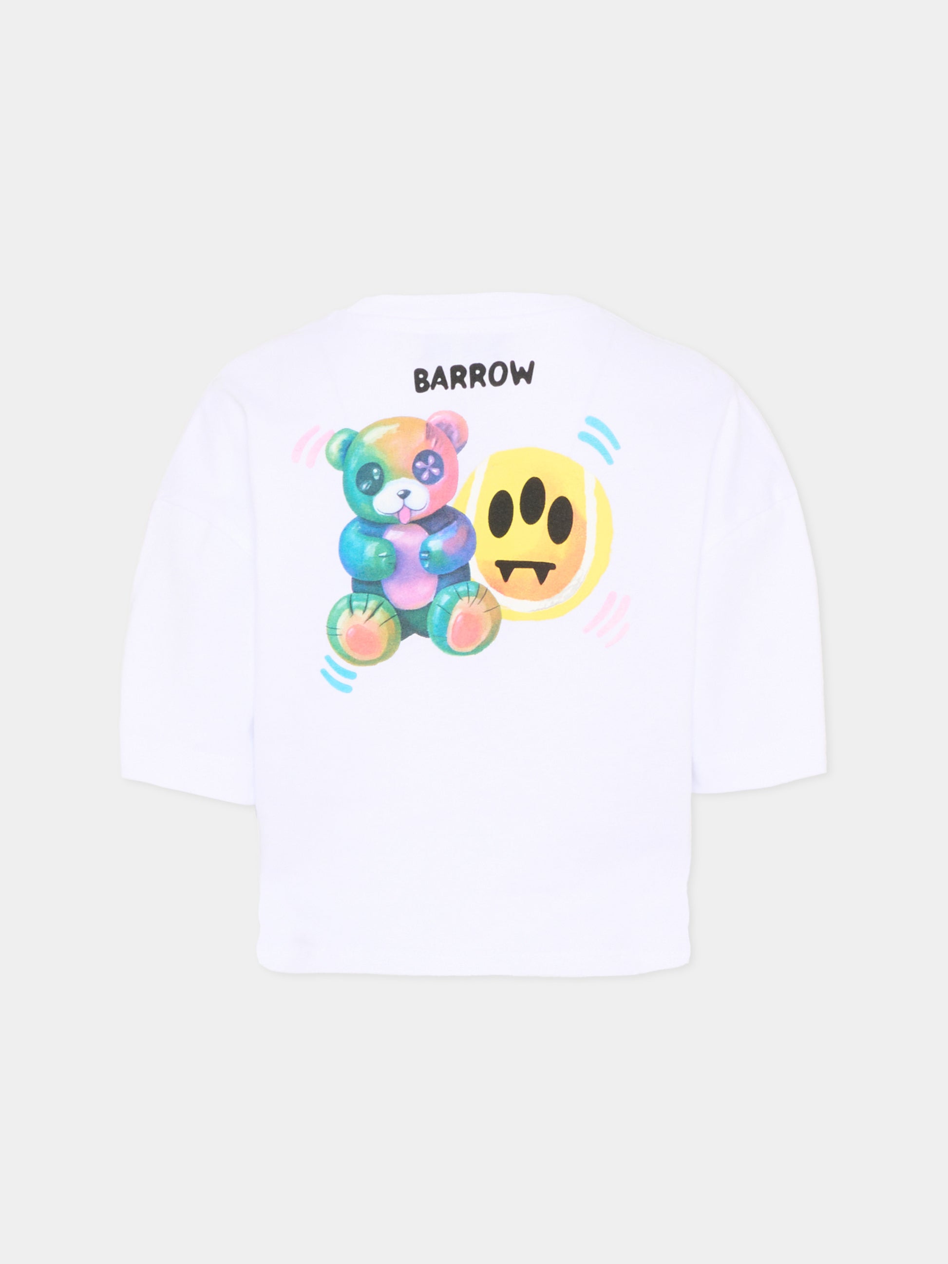 T-Shirt bianca per bambina con Teddy Bear,Barrow,S6BKJGTH140 002