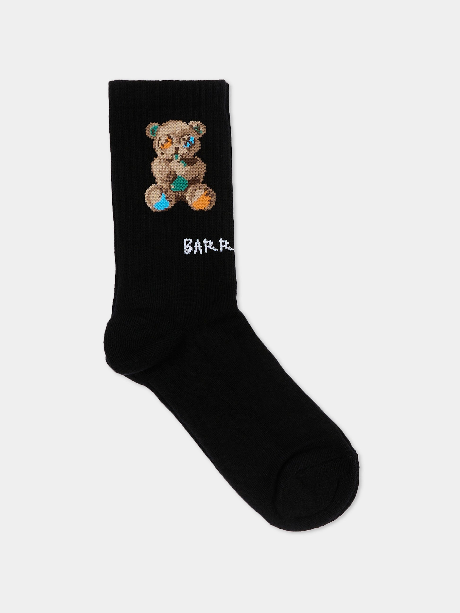 Calzini neri per bambini con Teddy Bear,Barrow,S6BKJUSO028 110