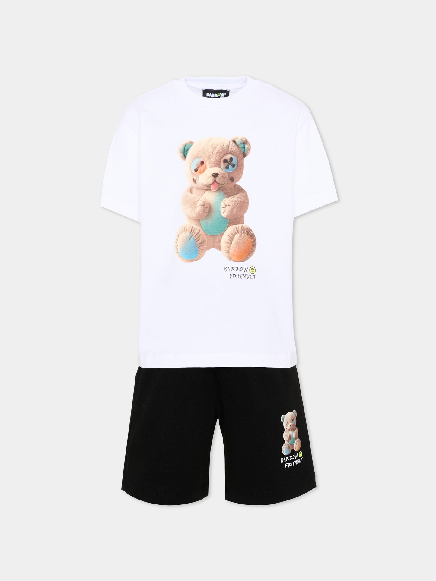 Completo sportivo multicolor per bambino con orsetto,Barrow,S6BKJUTB101 002/13