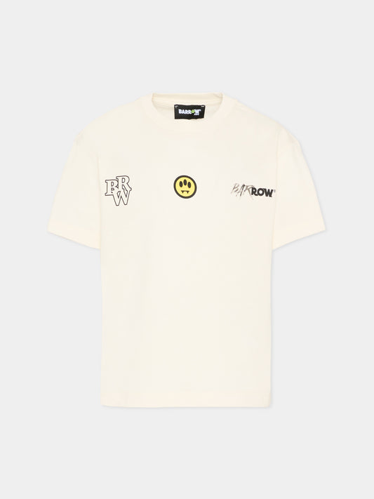 T-Shirt avorio per bambini Barrow Team,Barrow,S6BKJUTH061 013