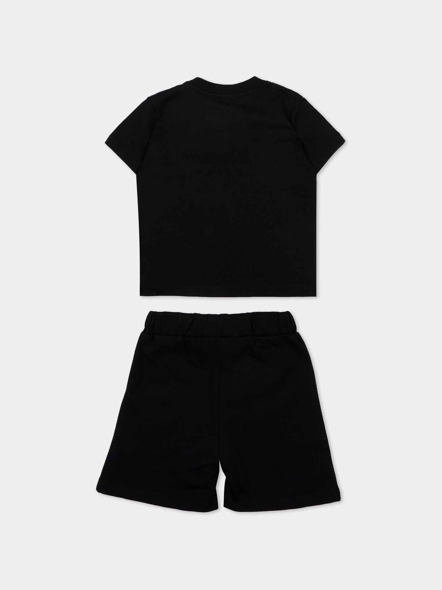 Completo sportivo nero per neonato con orsetto,Barrow,S6BKUNTB195 110