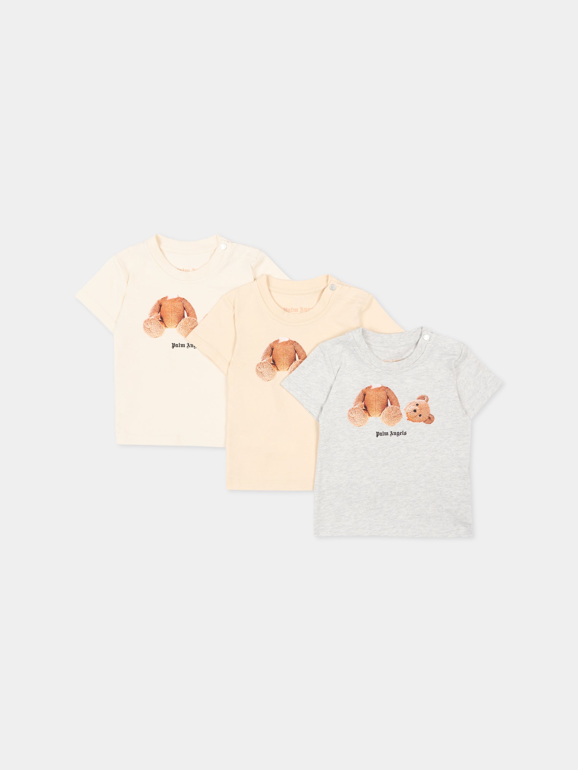 T-Shirt multicolor per neonati con Teddy Bear,Palm Angels,PB2X01AS26JER001 INT13