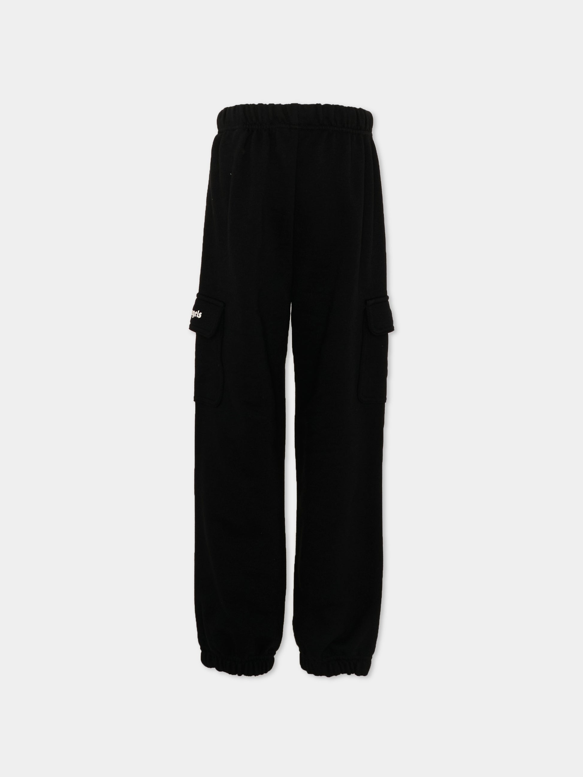 Pantaloni sportivi neri cargo,Palm Angels,PBCH016S26FLE001 110