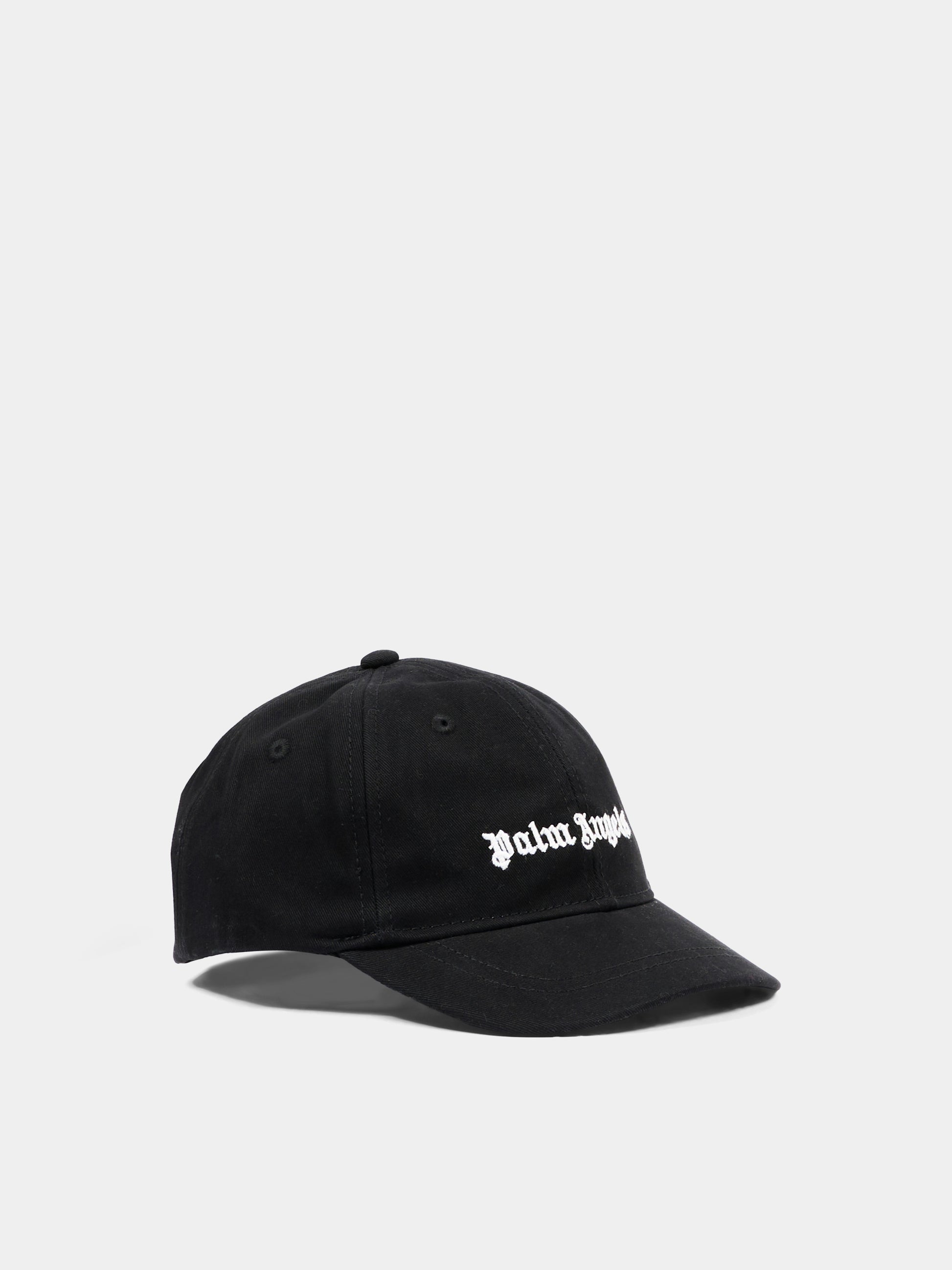 Cappello con visiera nero con logo,Palm Angels,PBLB002S26FAB003 110
