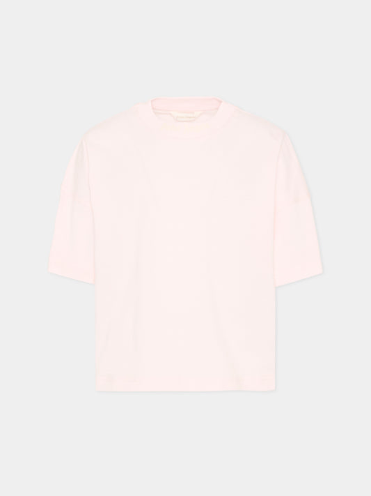 T-Shirt rosa per bambina con logo,Palm Angels,PGAA001S26JER001 042
