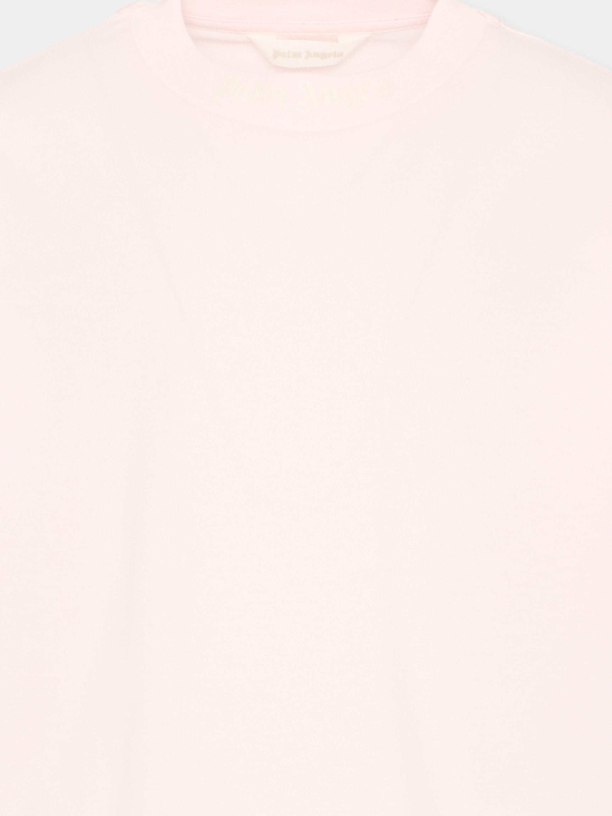T-Shirt rosa per bambina con logo,Palm Angels,PGAA001S26JER001 042