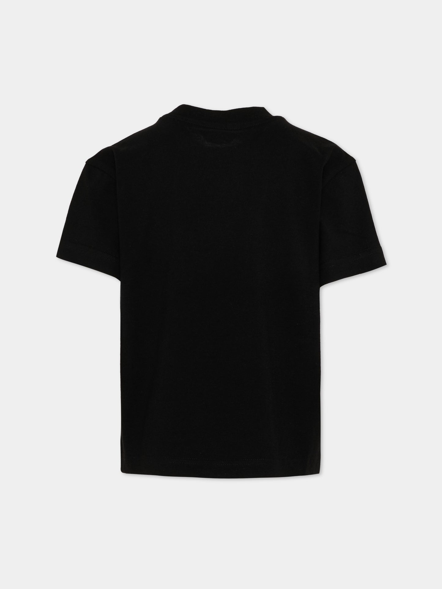 T-Shirt nera per bambina con Teddy Bear,Palm Angels,PGAA002S26JER001 110