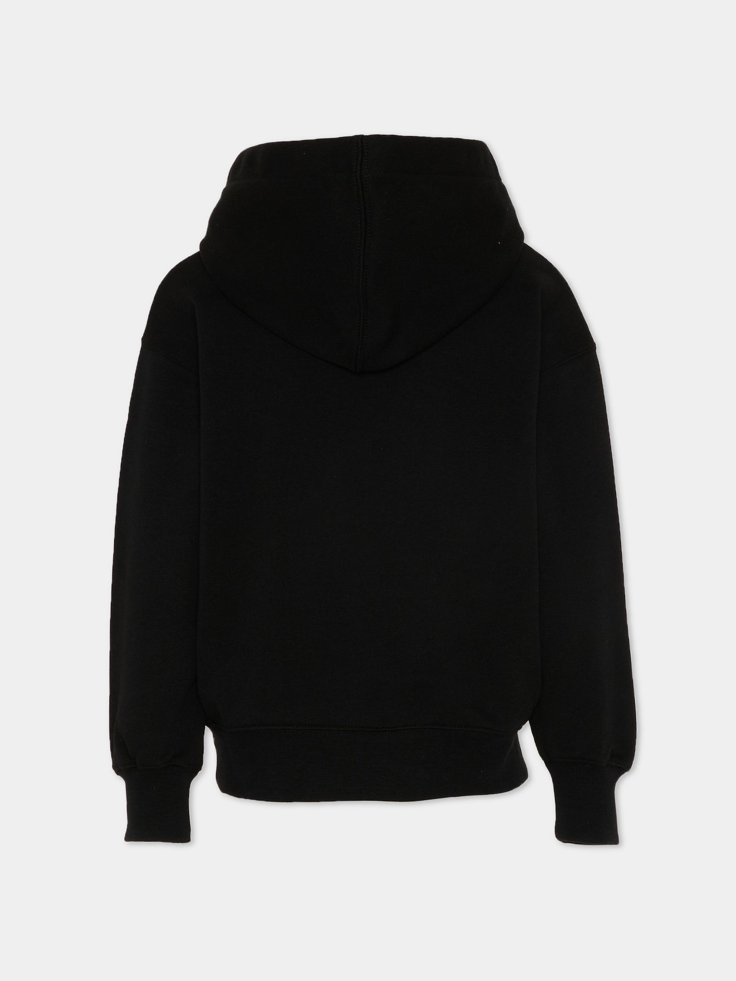 Felpa nera teddy bear per bambina,Palm Angels,PGBB015S26FLE001 110