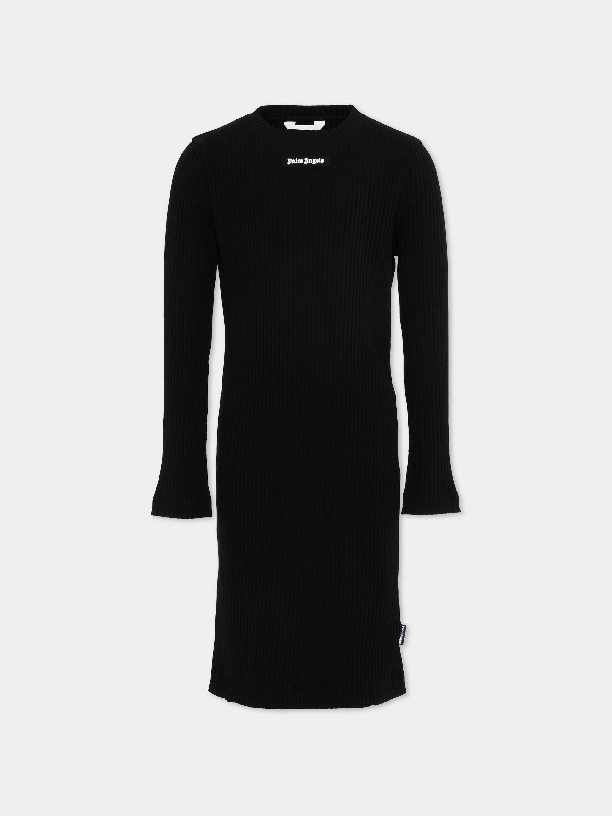 Vestito nero Palm Angels per bambina,Palm Angels,PGDB025S26JER001 110