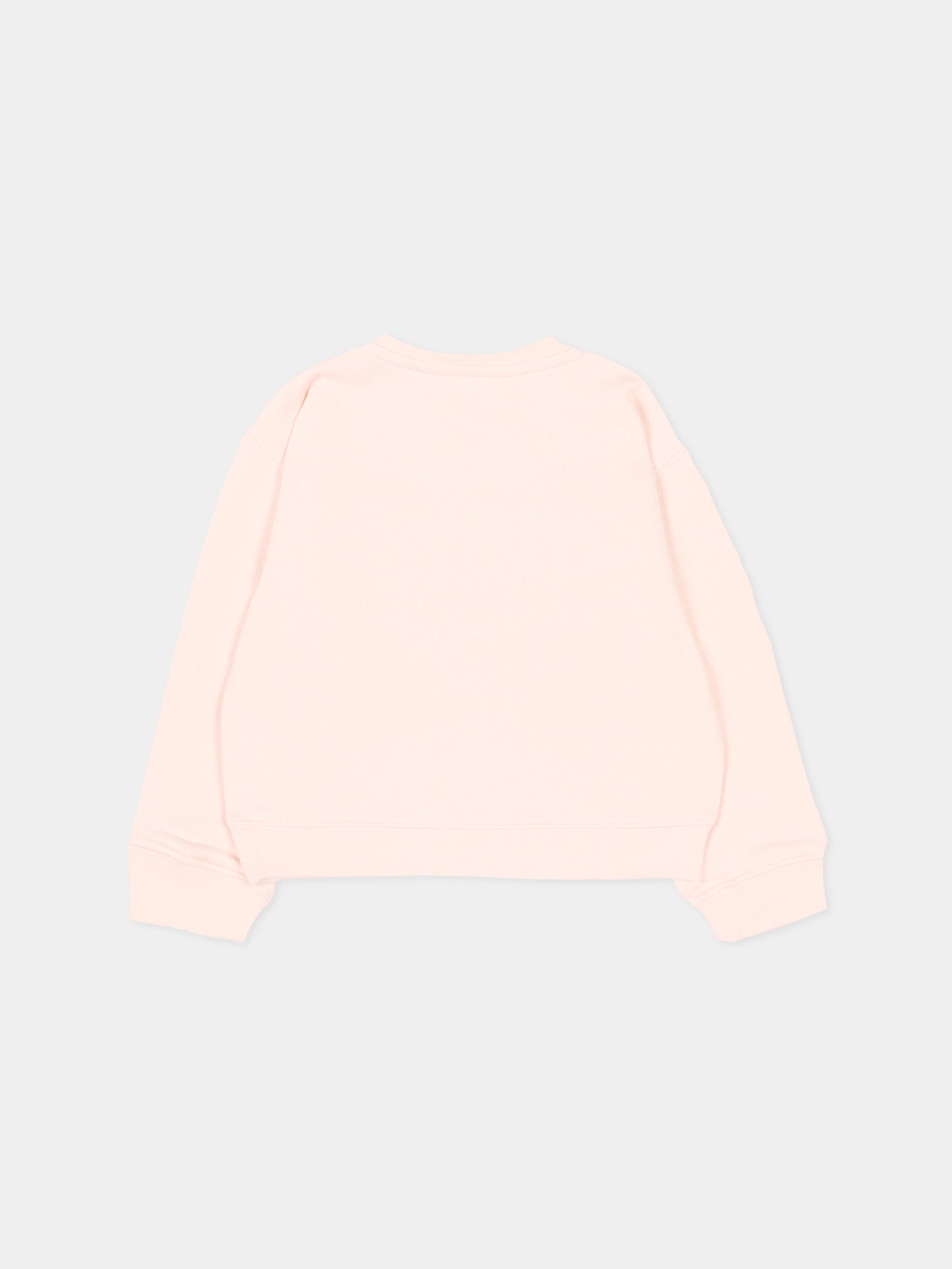 Felpa rosa per neonata con logo,Palm Angels,PGXC001S26FLE002 042