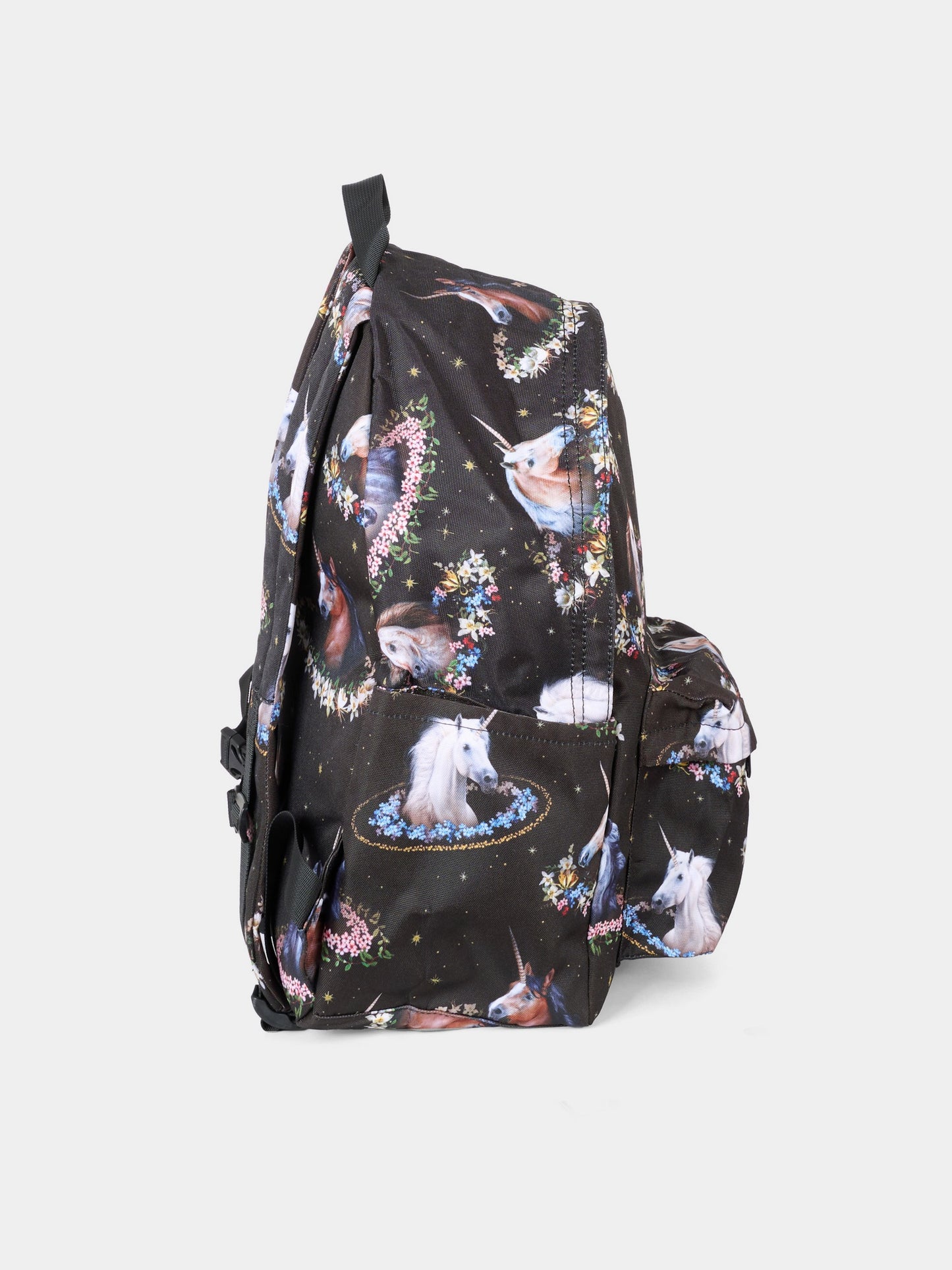 Zaino Mio nero per bambini con unicorno all over,Molo,7W25V201 9383