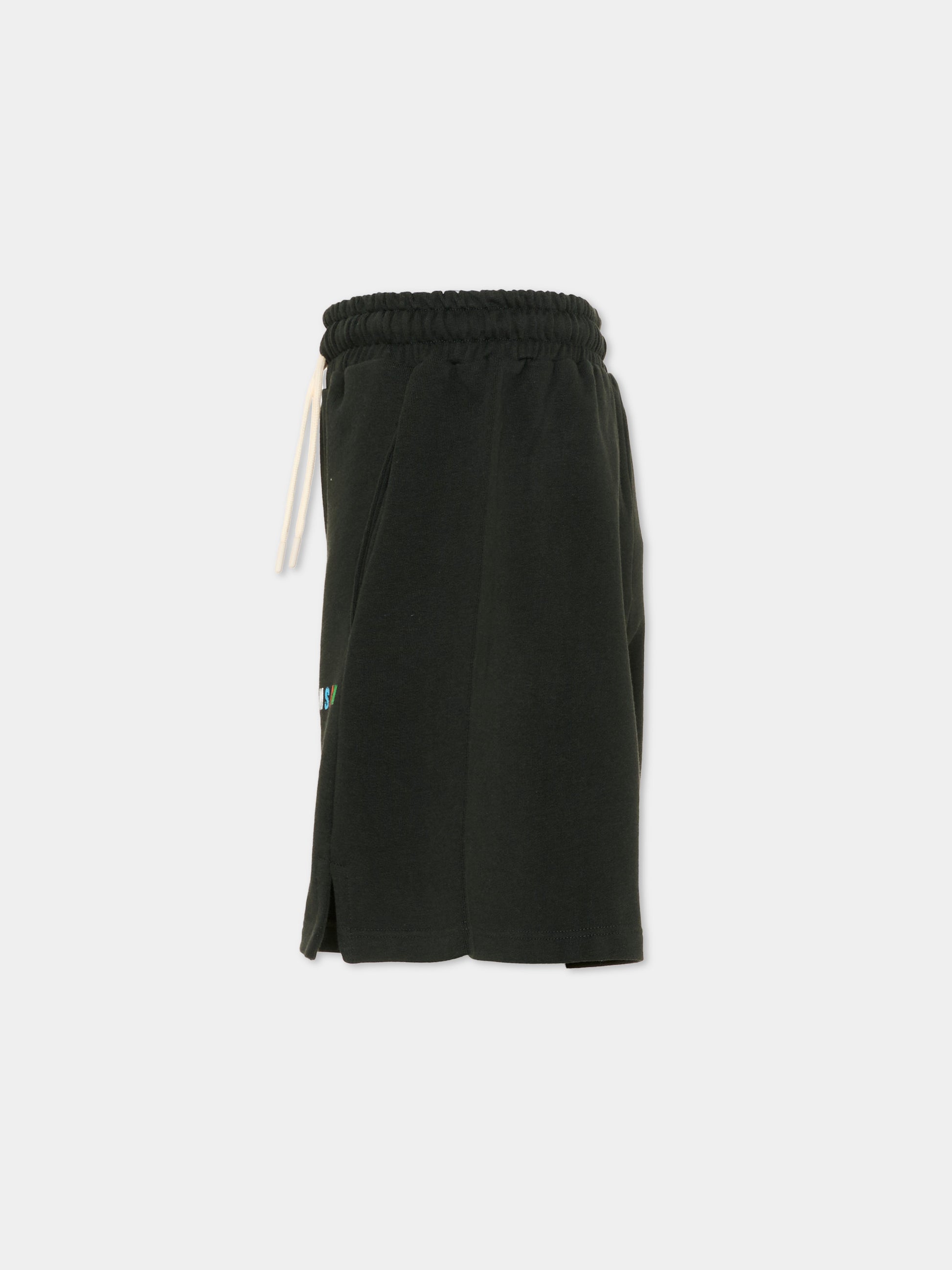 Shorts sportivi neri per bambino con logo,Msgm Kids,S6MSJBBE235 MS040
